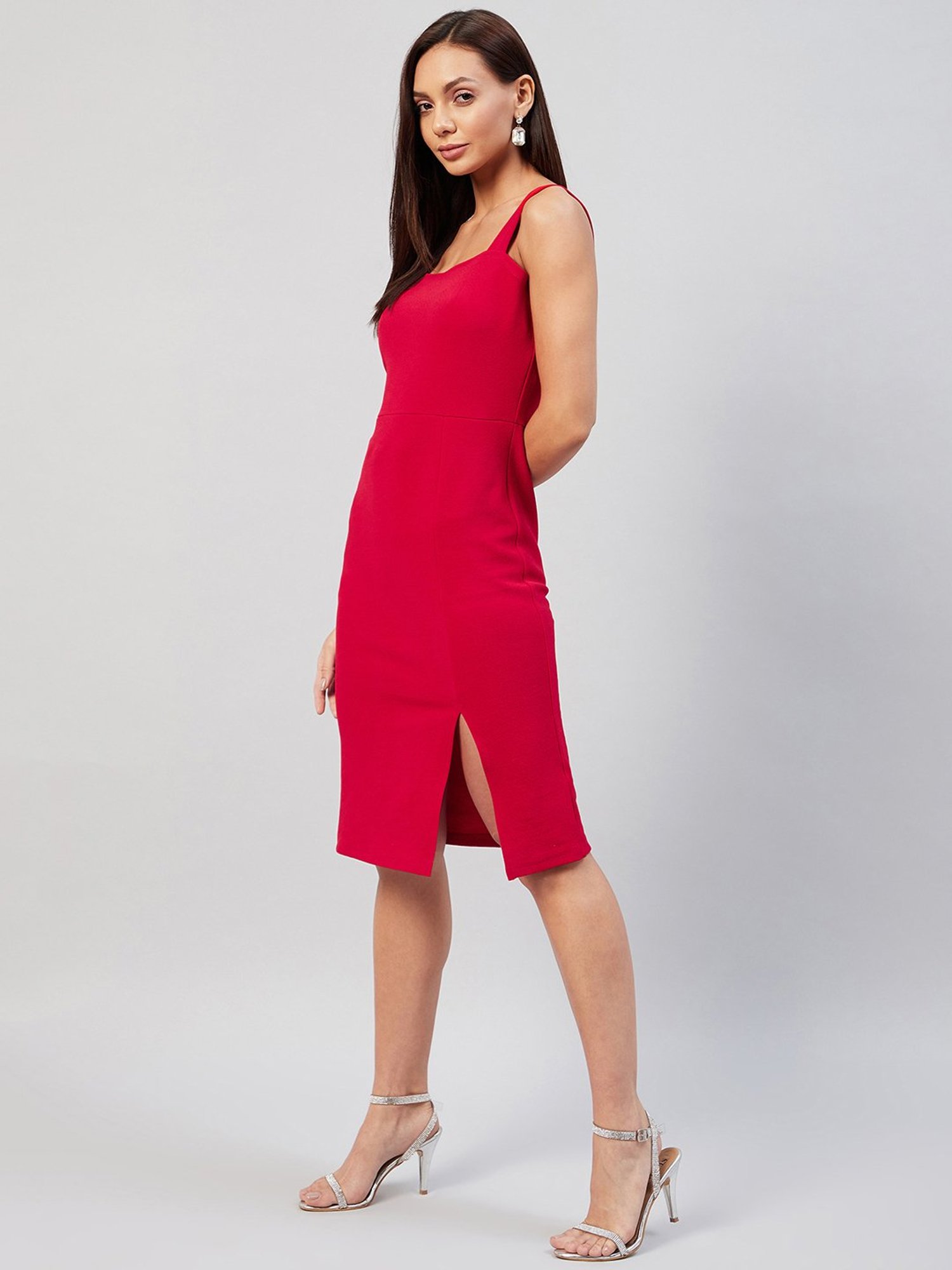 Buy Rare Red Midi Dress for Women's Online @ Tata CLiQ