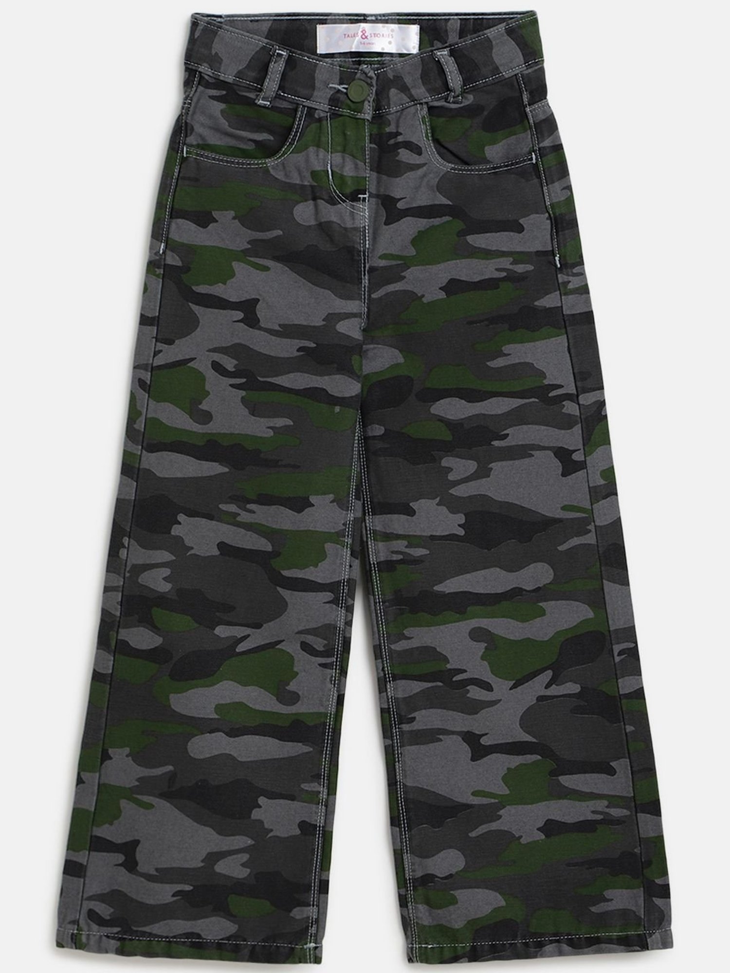 Male Polyester Camouflage Cargo Trousers