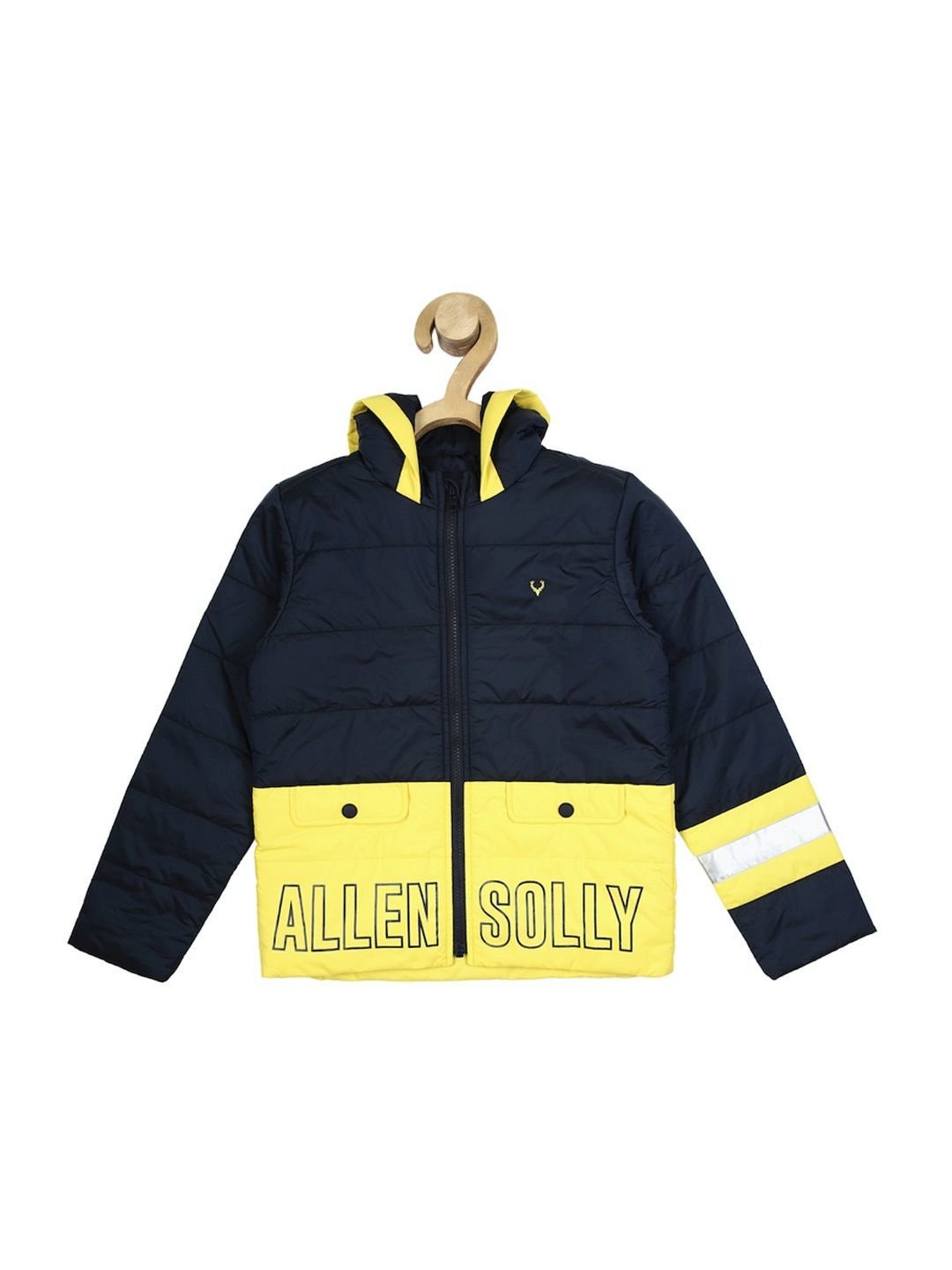 Buy Boys Yellow Print Regular Fit Jacket Online - 635135 | Allen Solly