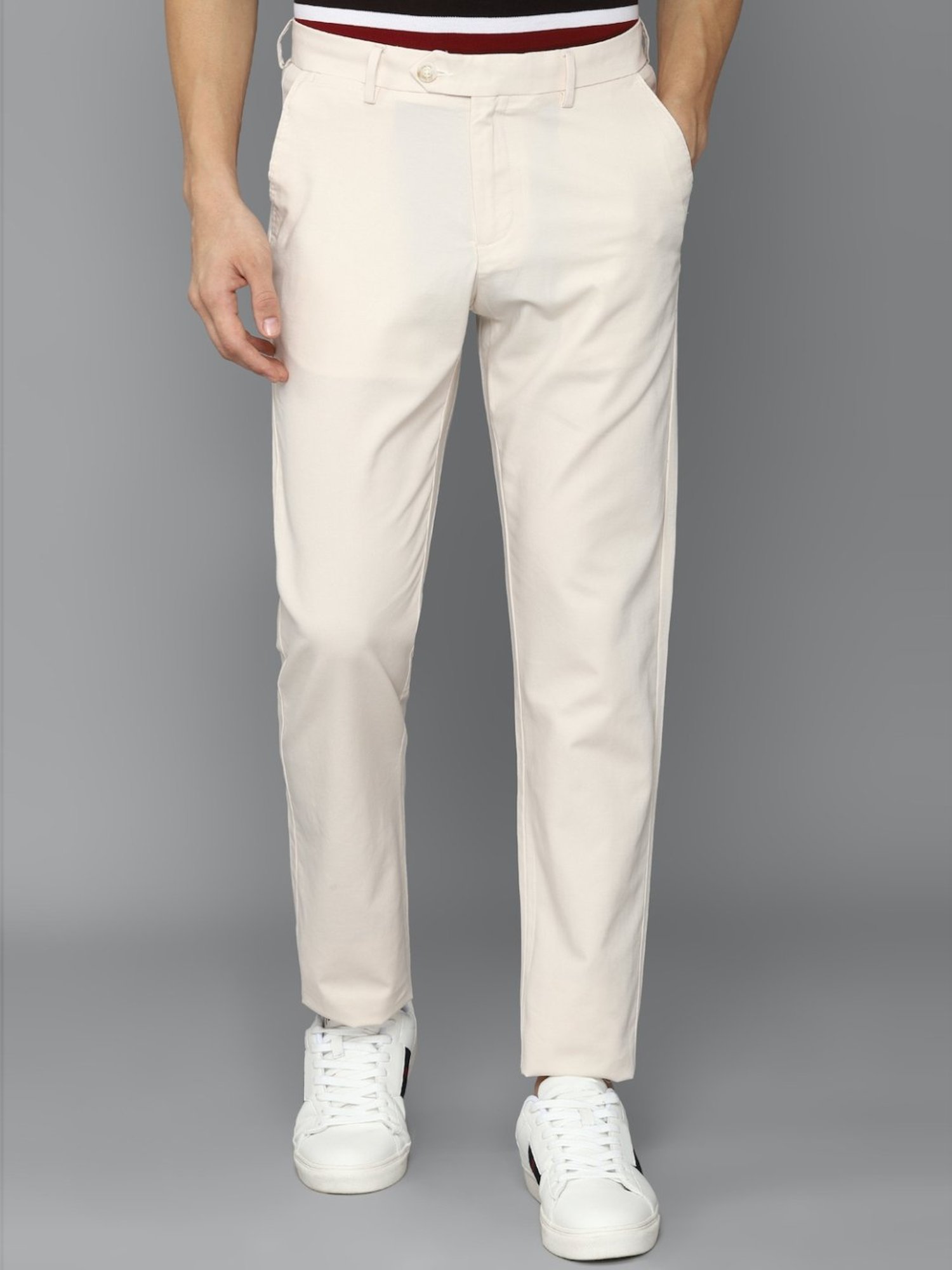 Allen Solly Trousers and Pants  Buy Allen Solly Women Beige Regular Fit  Casual Trouser Online  Nykaa Fashion