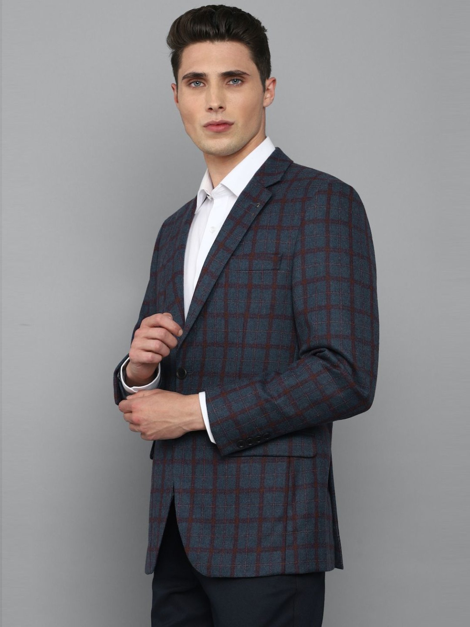 louis philippe check blazer