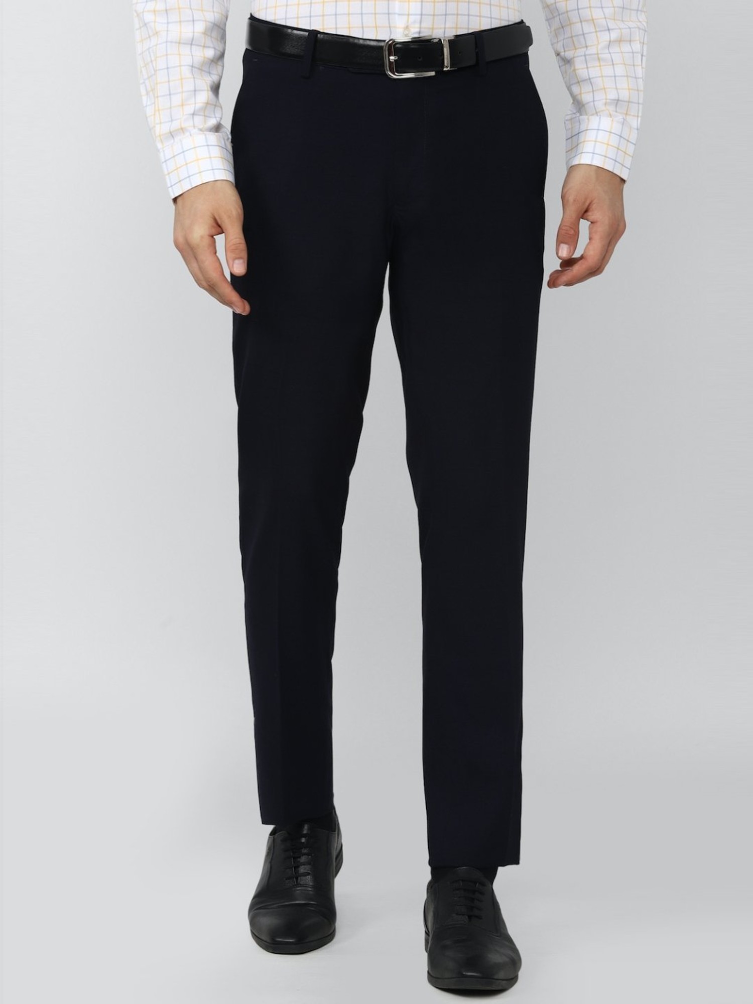 Buy PETER ENGLAND Mens 4 Pocket Slub Formal Trousers  Shoppers Stop