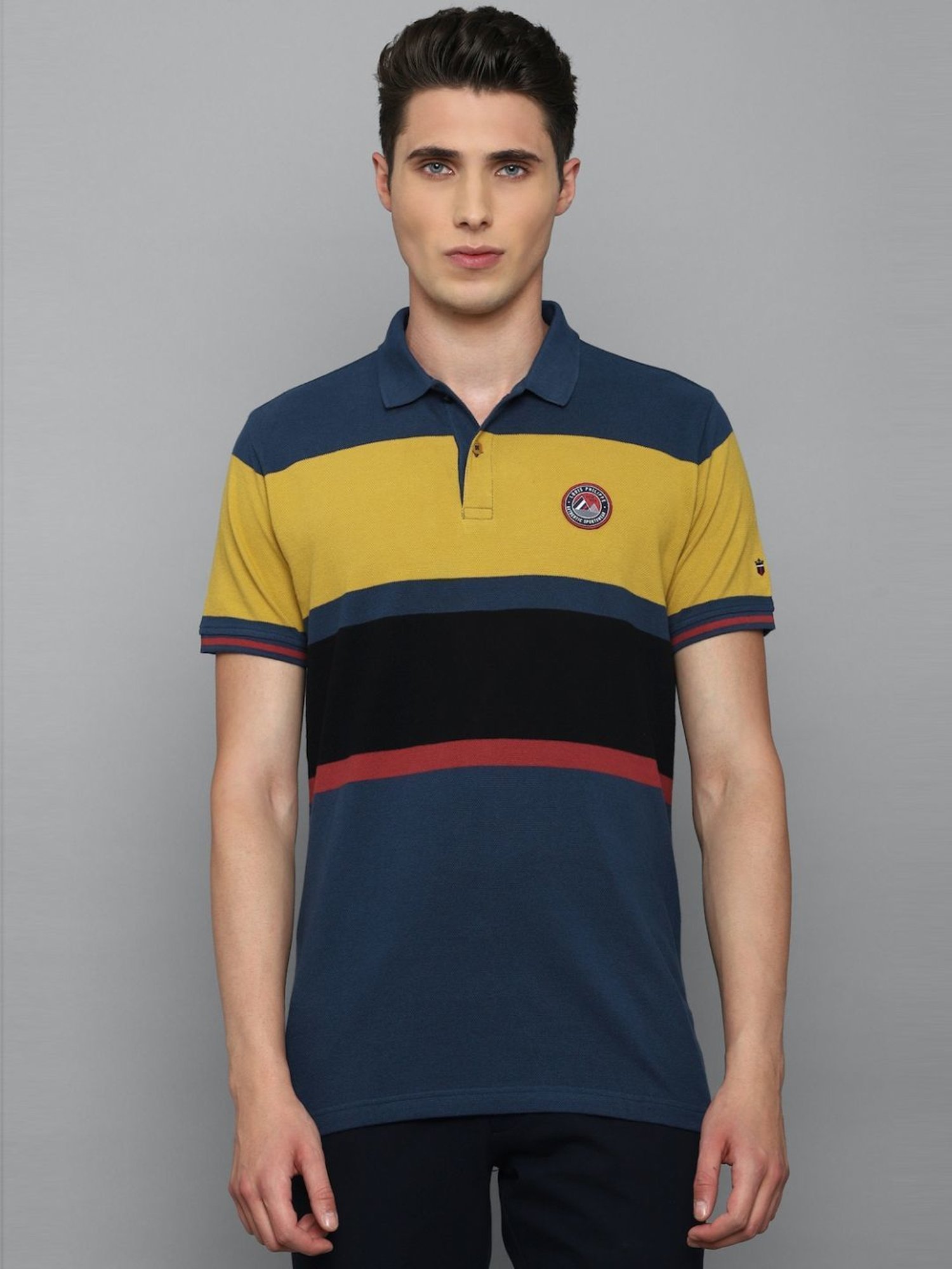 Buy Louis Philippe Sport Blue Cotton Polo T-Shirt for Men Online @ Tata CLiQ
