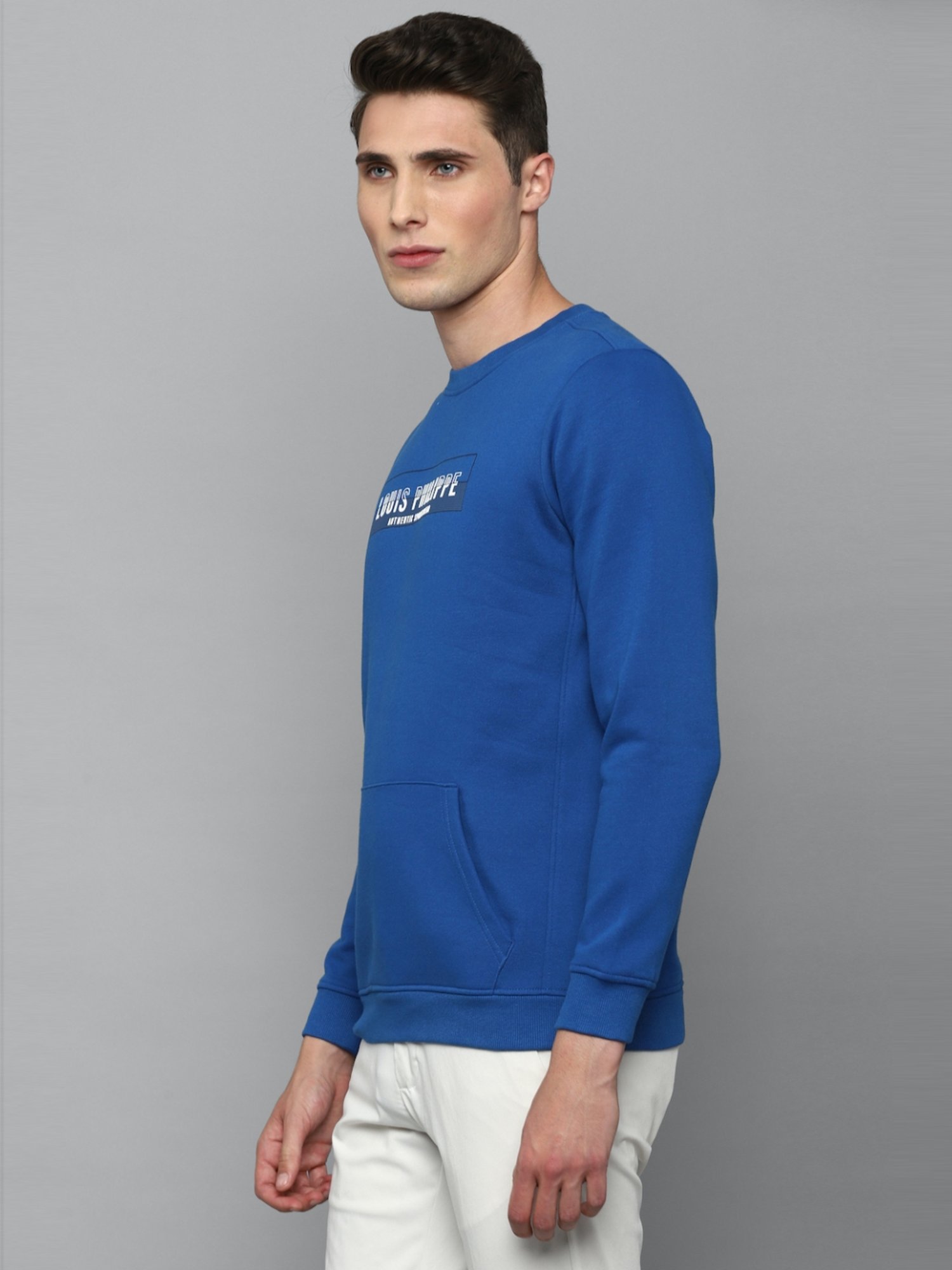 Buy Louis Philippe Sport White Regular Fit Printed SweatShirt for Mens  Online @ Tata CLiQ