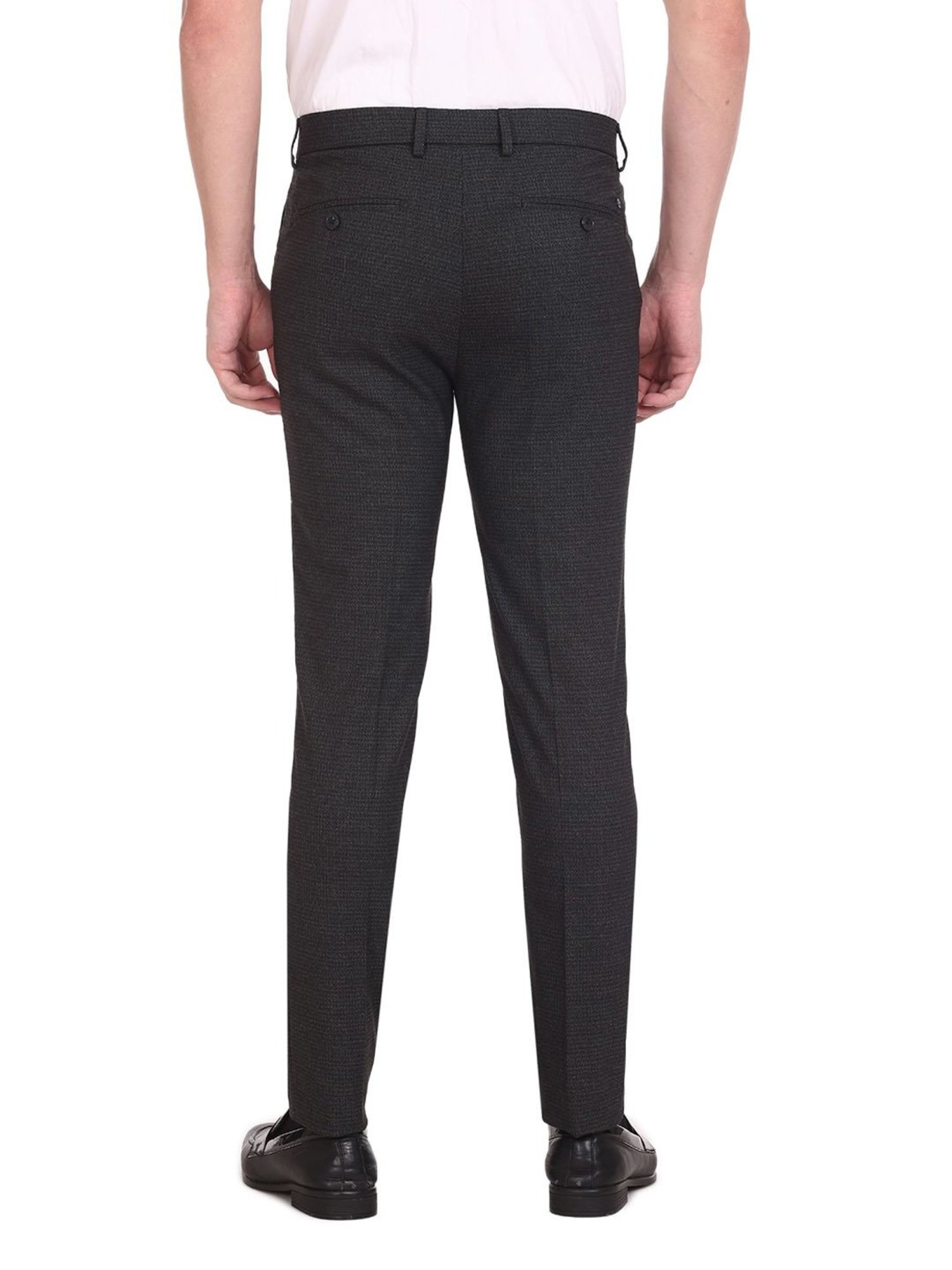 Men's Slim Floral Jacquared Suit Trousers | Boohoo UK