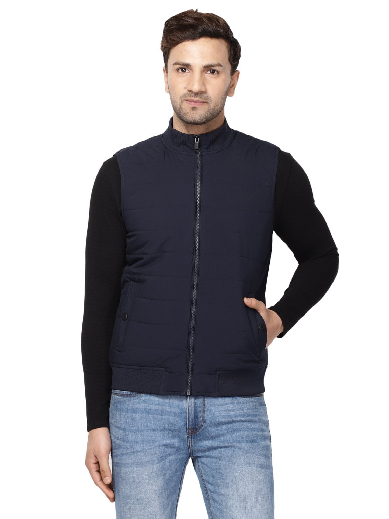 Buy Allen Solly Men's Car Coat (ASJKMJRGFL64561_Navy_M) at Amazon.in