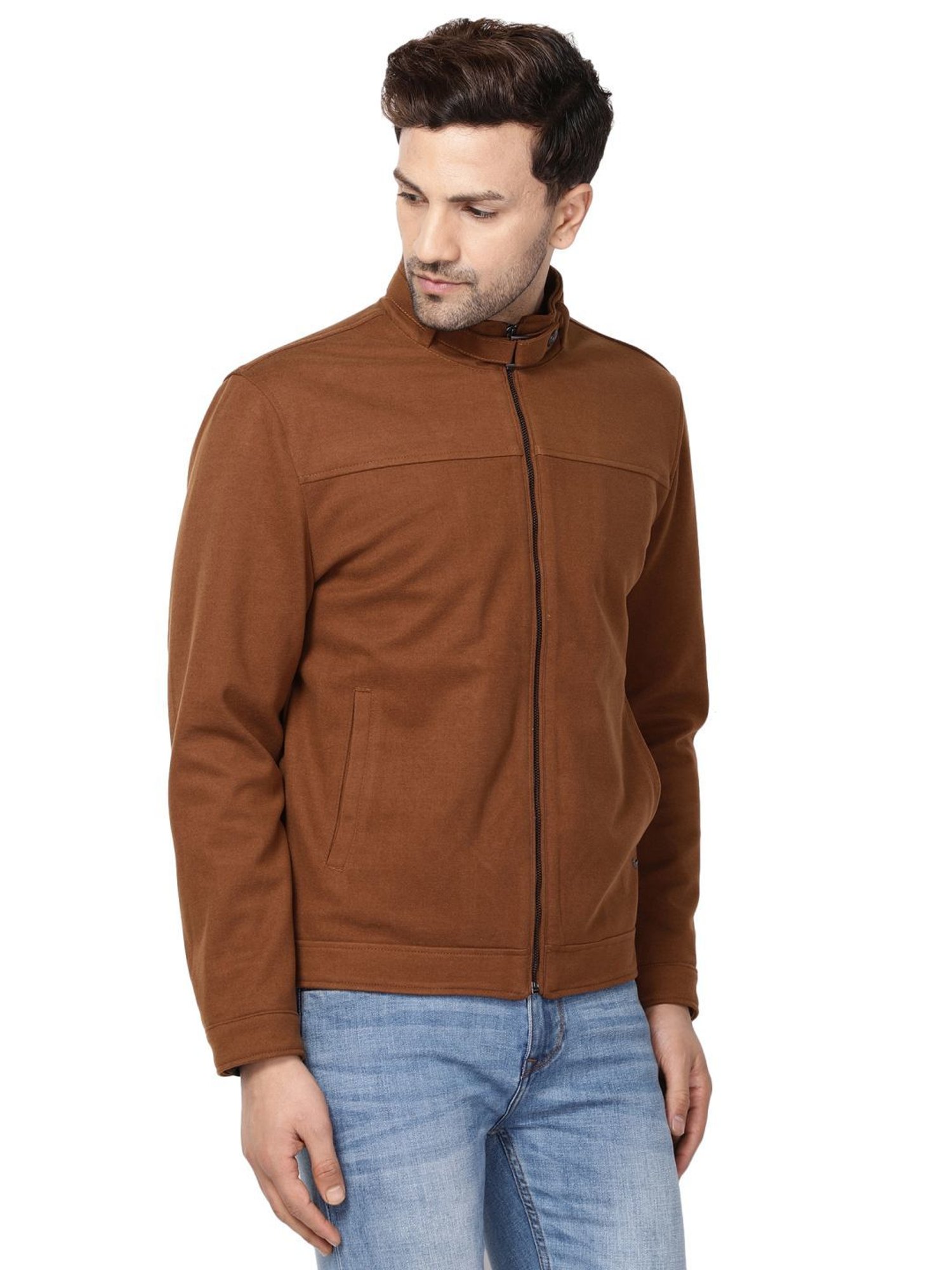 Amazon.com: FaddyRox Coffee Brown color, Ford Leather Jacket Indiana, FAUX  Leather, XSS : Everything Else