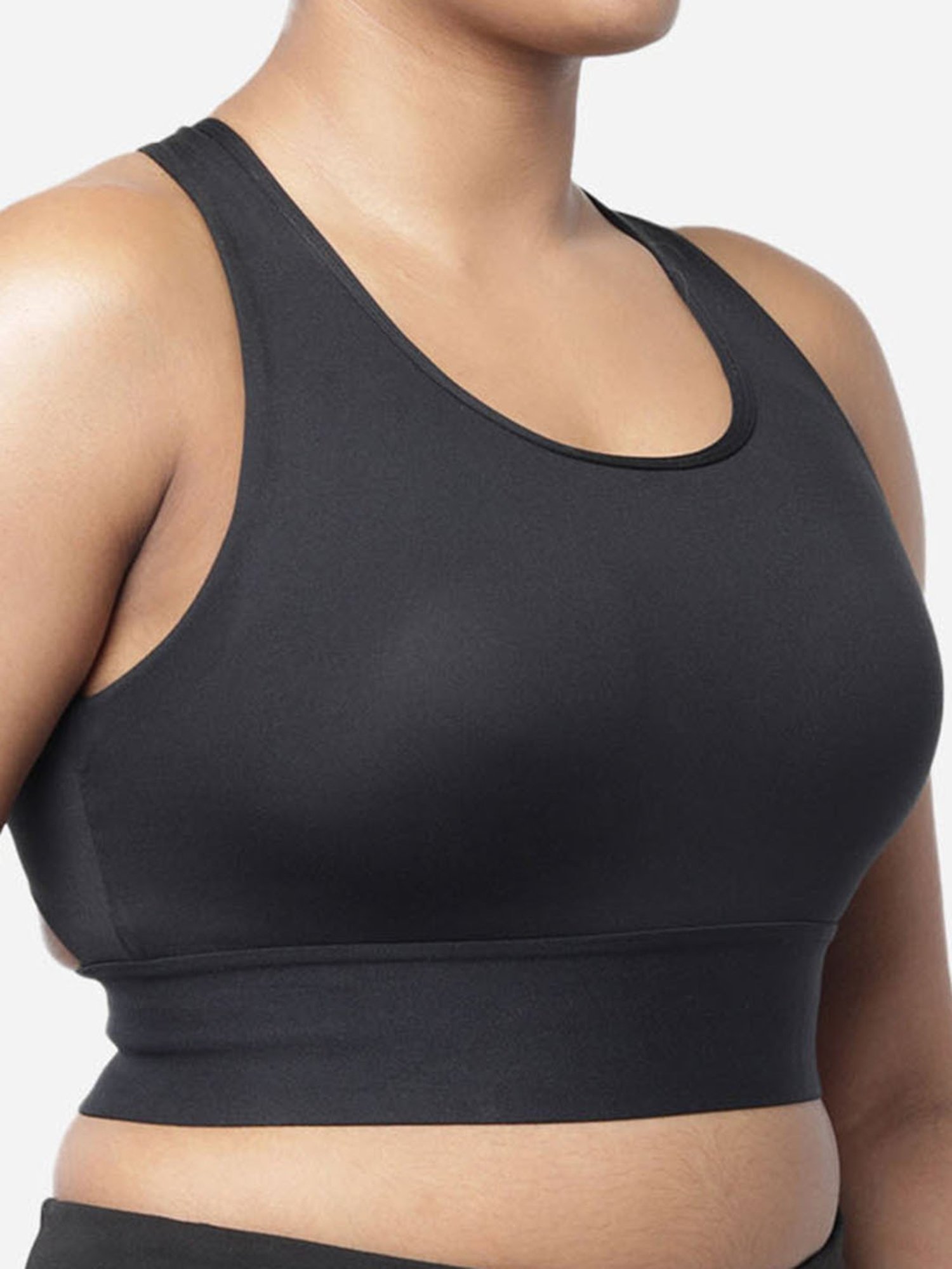 Buy BlissClub Women Flex-It Moulded Sports Bra, Moulded Removable Cups, Wide Straps, No-Dig Underband