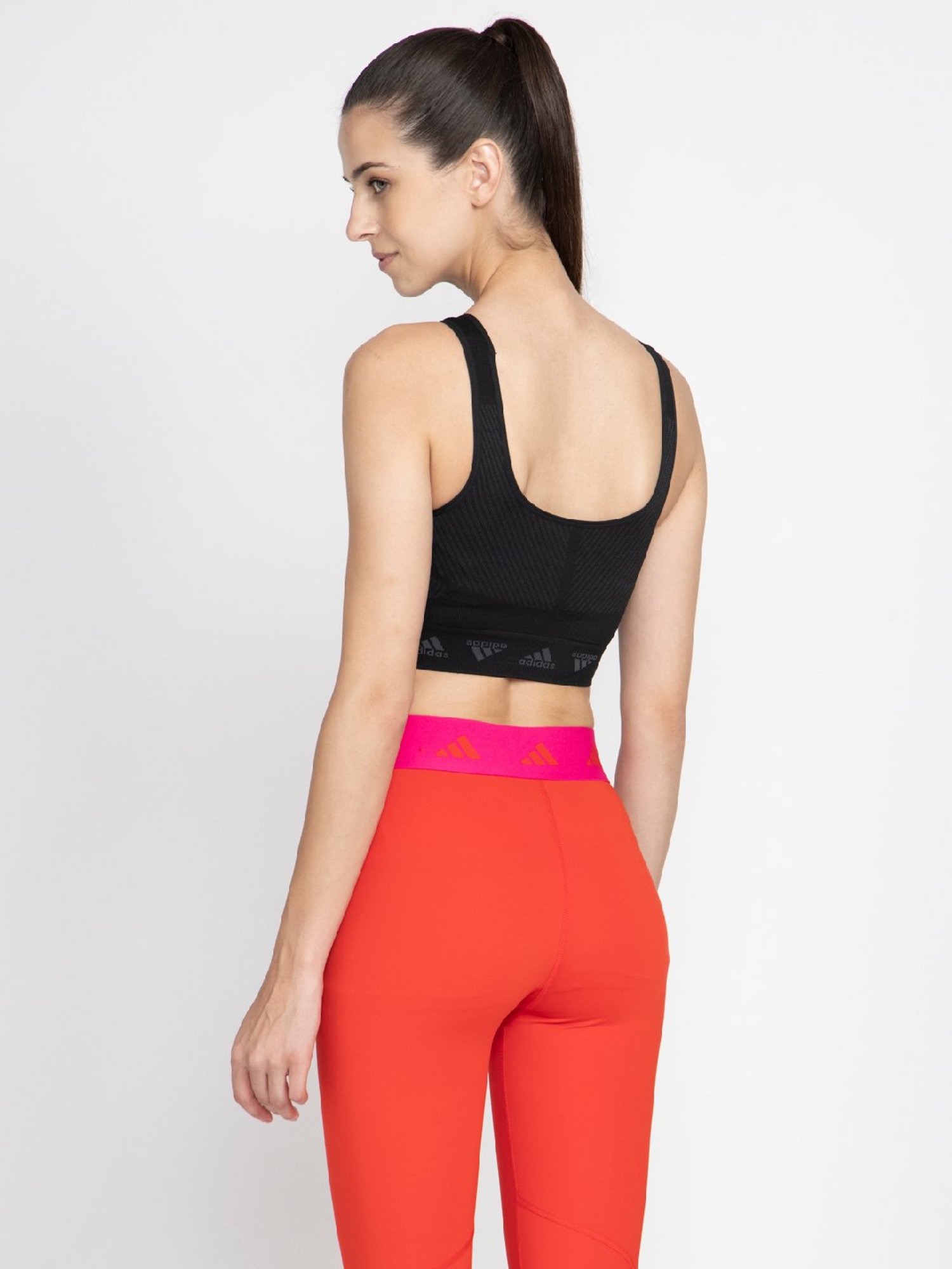 Buy adidas Black Polyester AEROKNIT B Sports Bra for Women's Online @ Tata  CLiQ