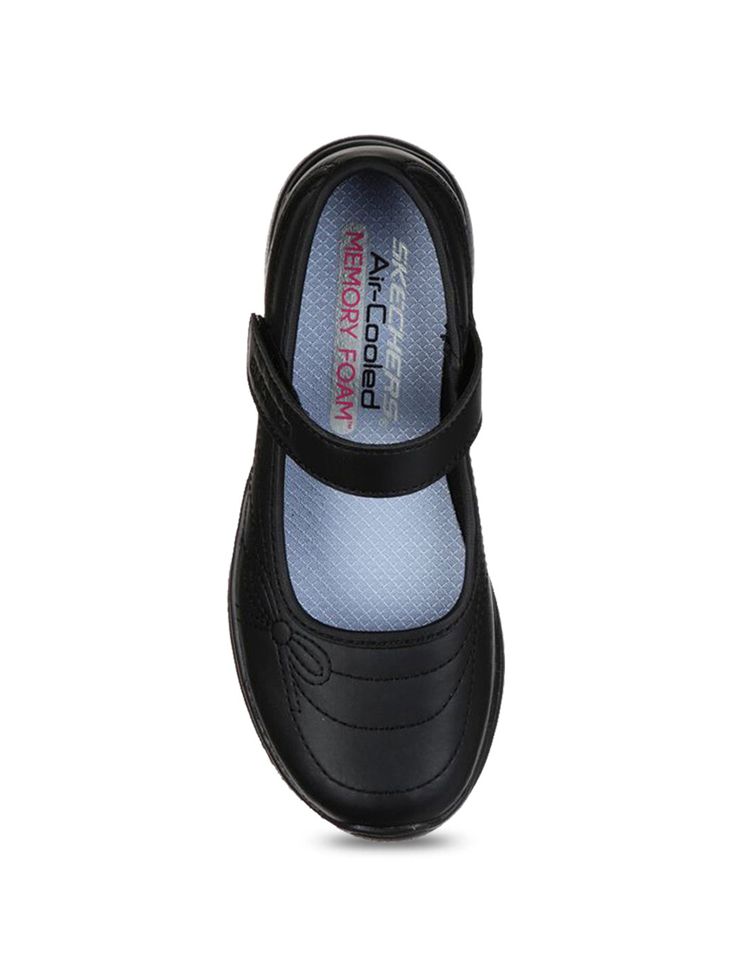 Skechers Girls MICROSTRIDES-SCHOOL SWEETHEAR Black Casual Shoes