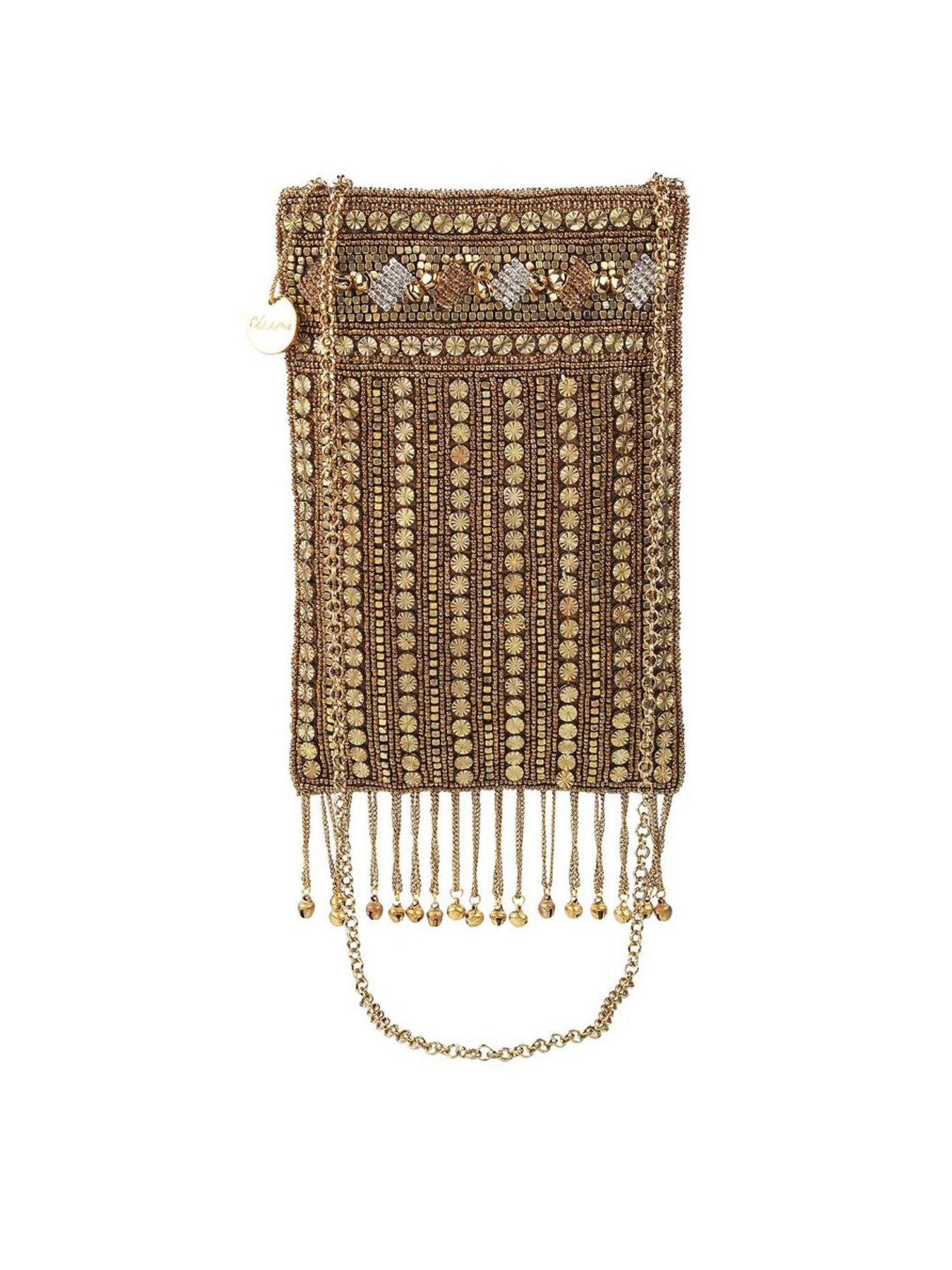 Buy Cheemo Brown Embellished Mobile Pouch Online At Best Price @ Tata CLiQ