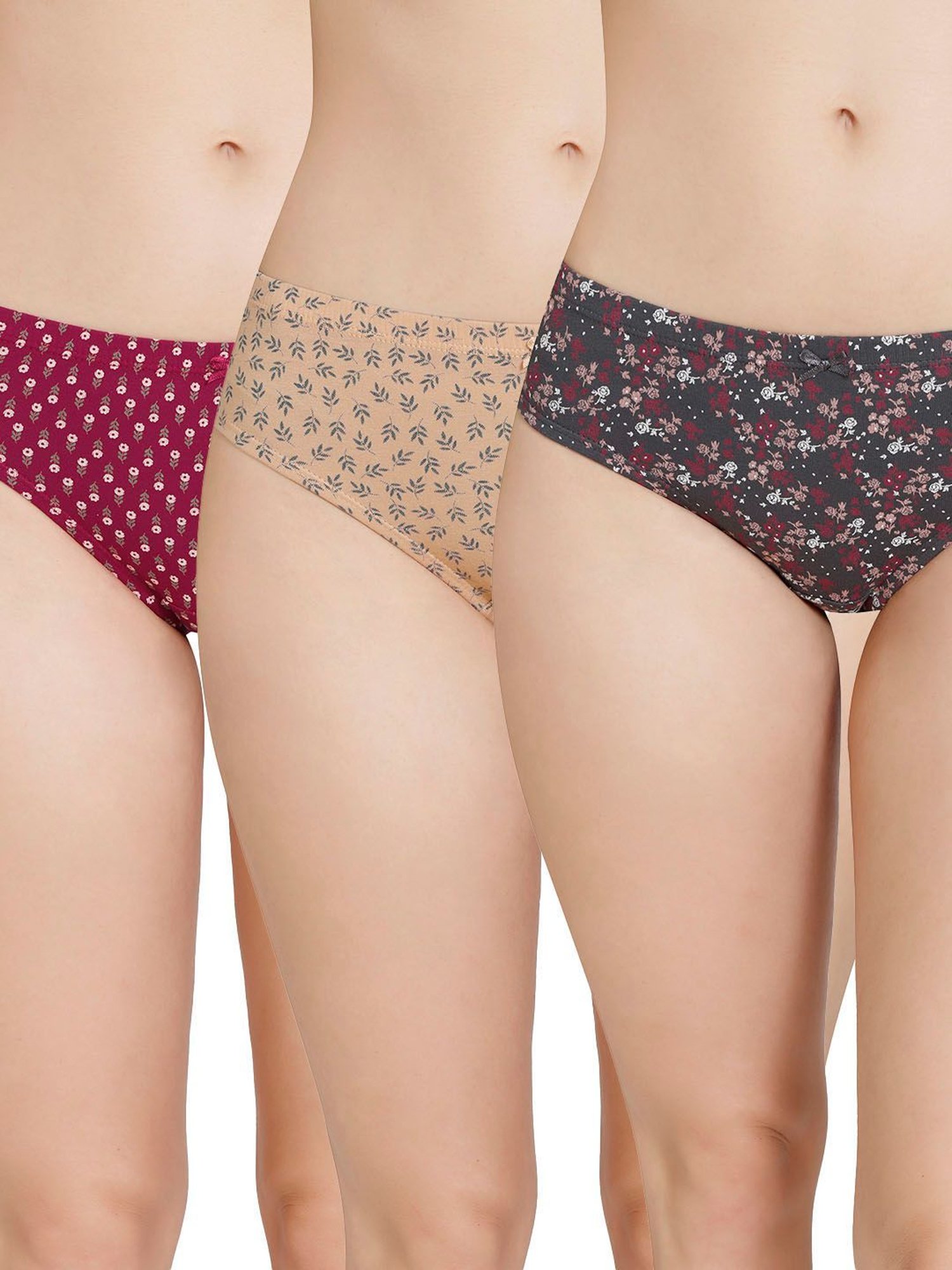 Inner Elastic Amante Cotton Hipster Panty Pack of 3