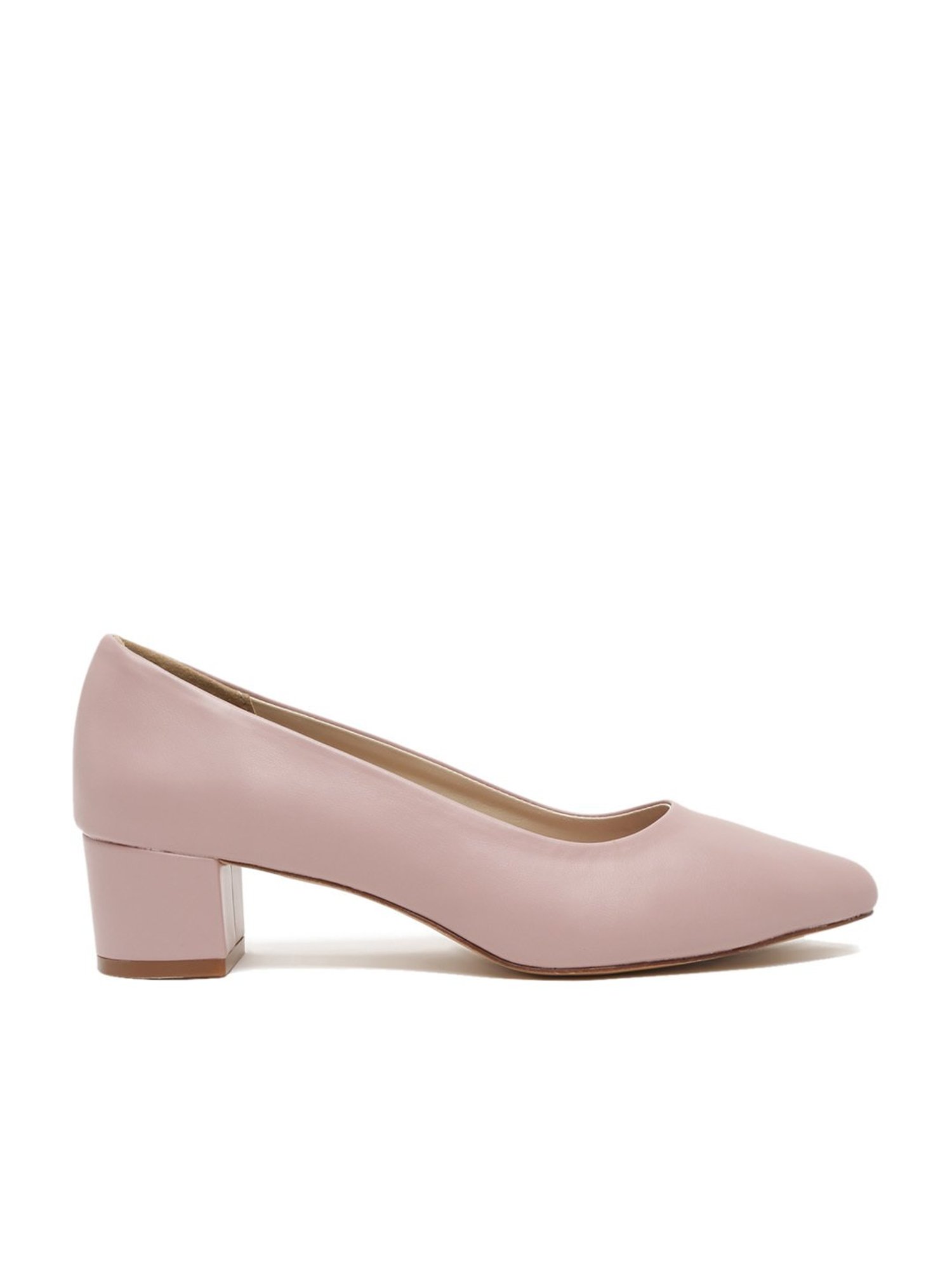 Pink block heel online pumps