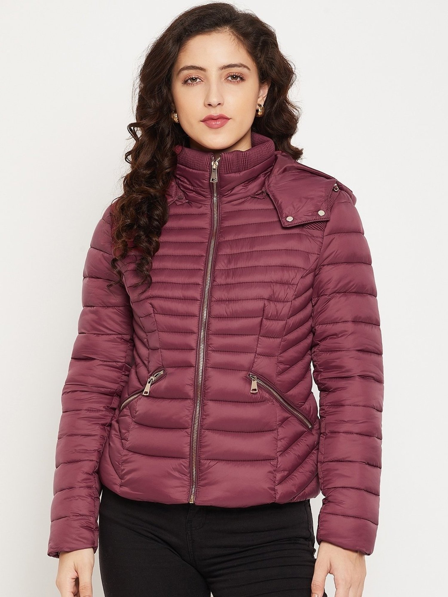 Burgundy Puffer Jacket Outfits For Women (23 ideas & outfits) | Lookastic