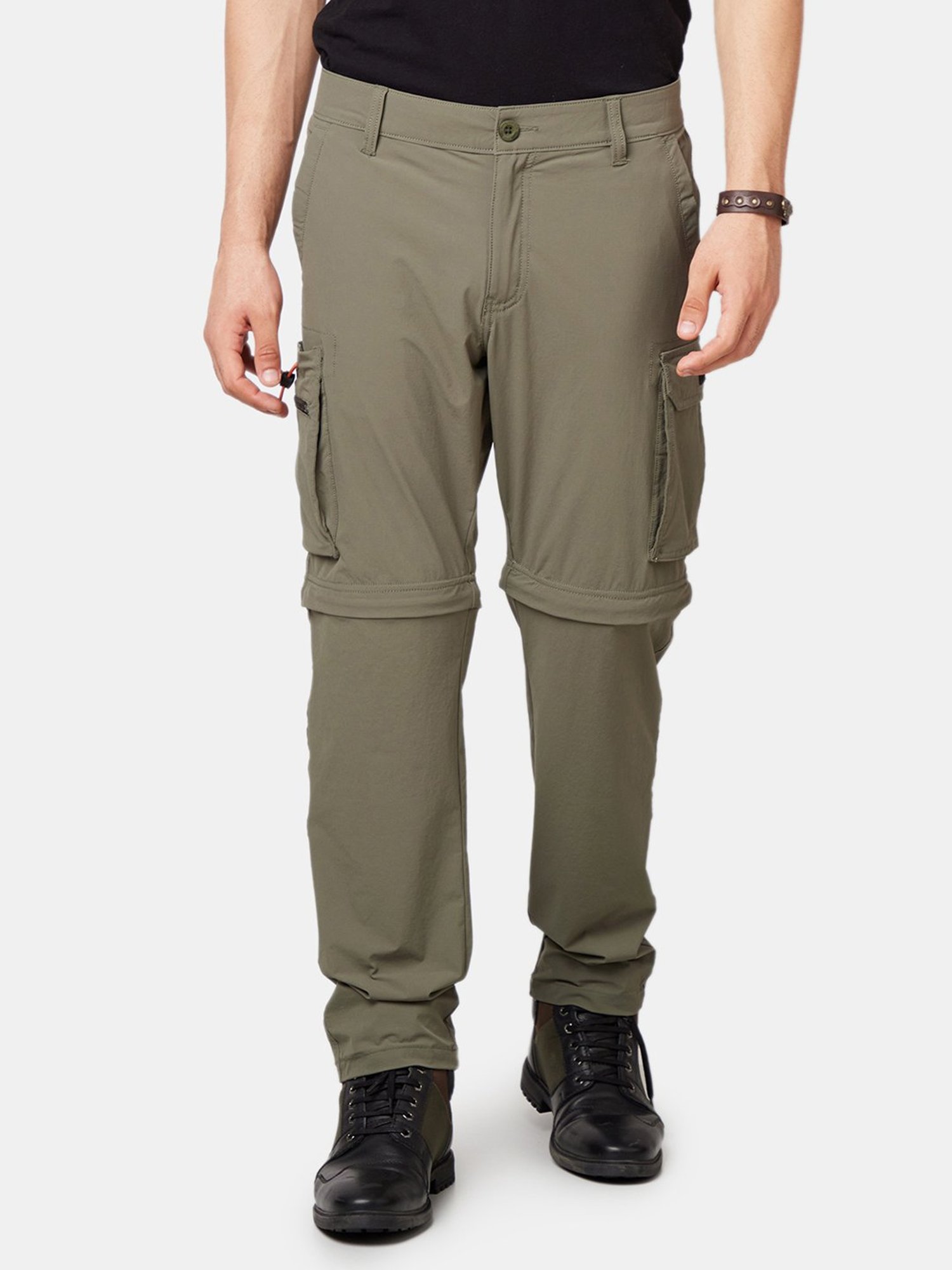 Buy ROYAL ENFIELD Brown Solid Cotton Regular Fit Men's Casual Trousers |  Shoppers Stop