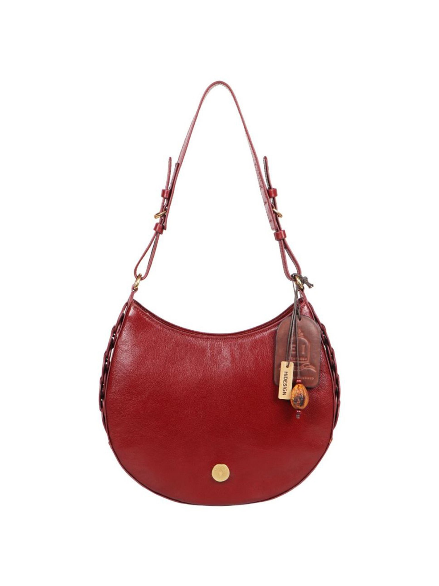 Hidesign Handbags : Buy Hidesign Maroon Hobo Bag Online