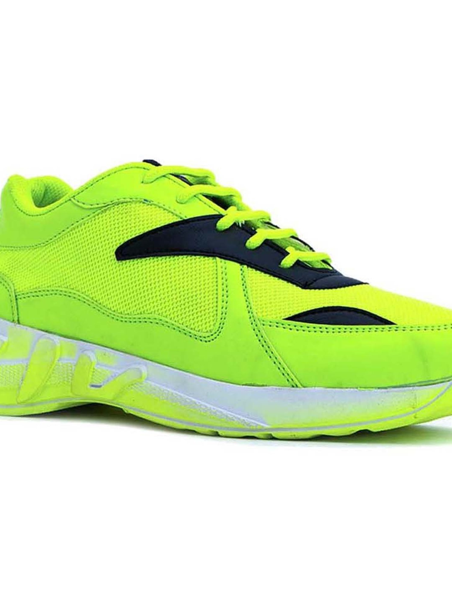 Neon Green(Base) Men Rainbow Sports Shoes at Rs 249/pair in