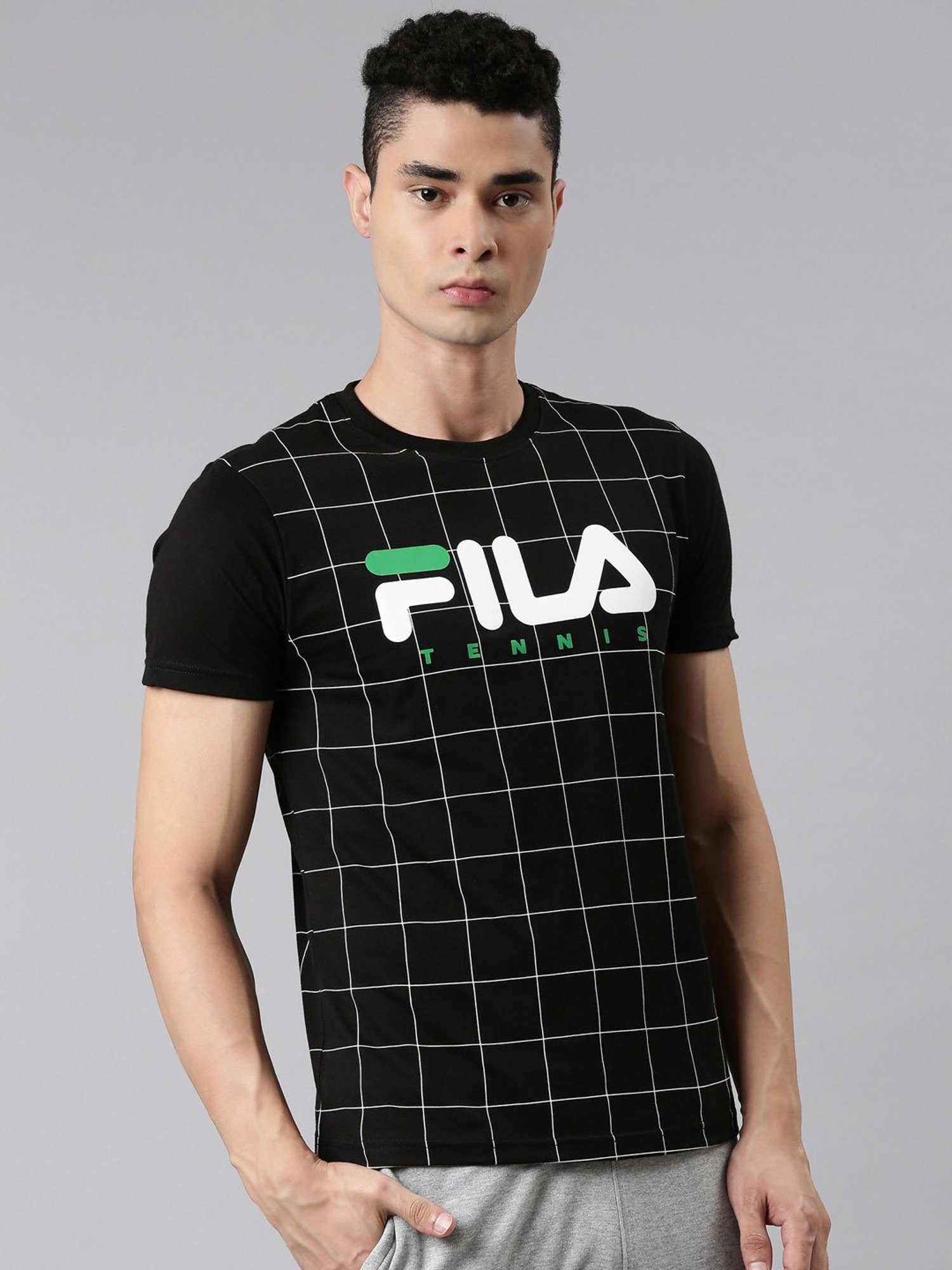 fila black t shirt