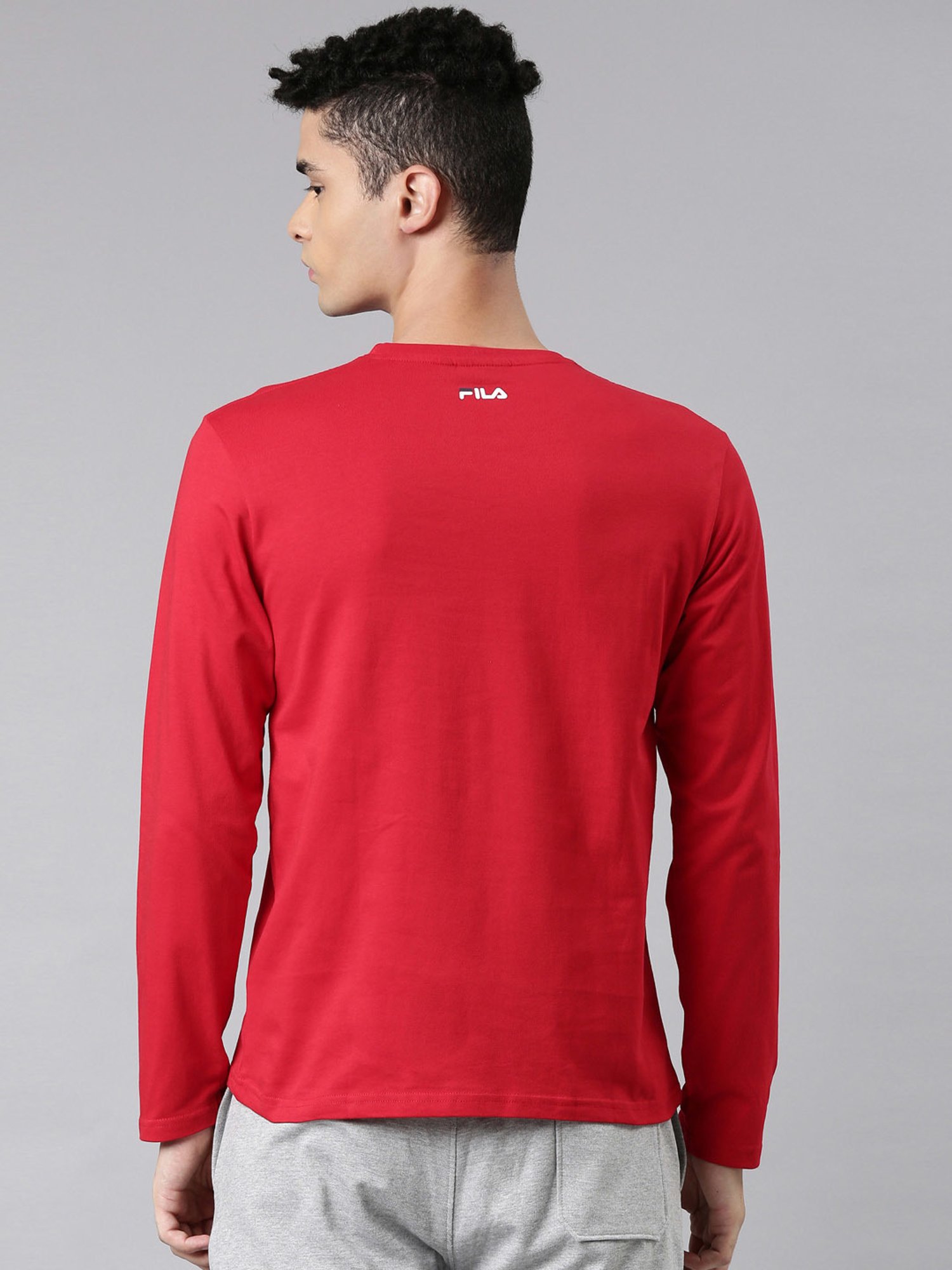 Fila red white and blue best sale shirt