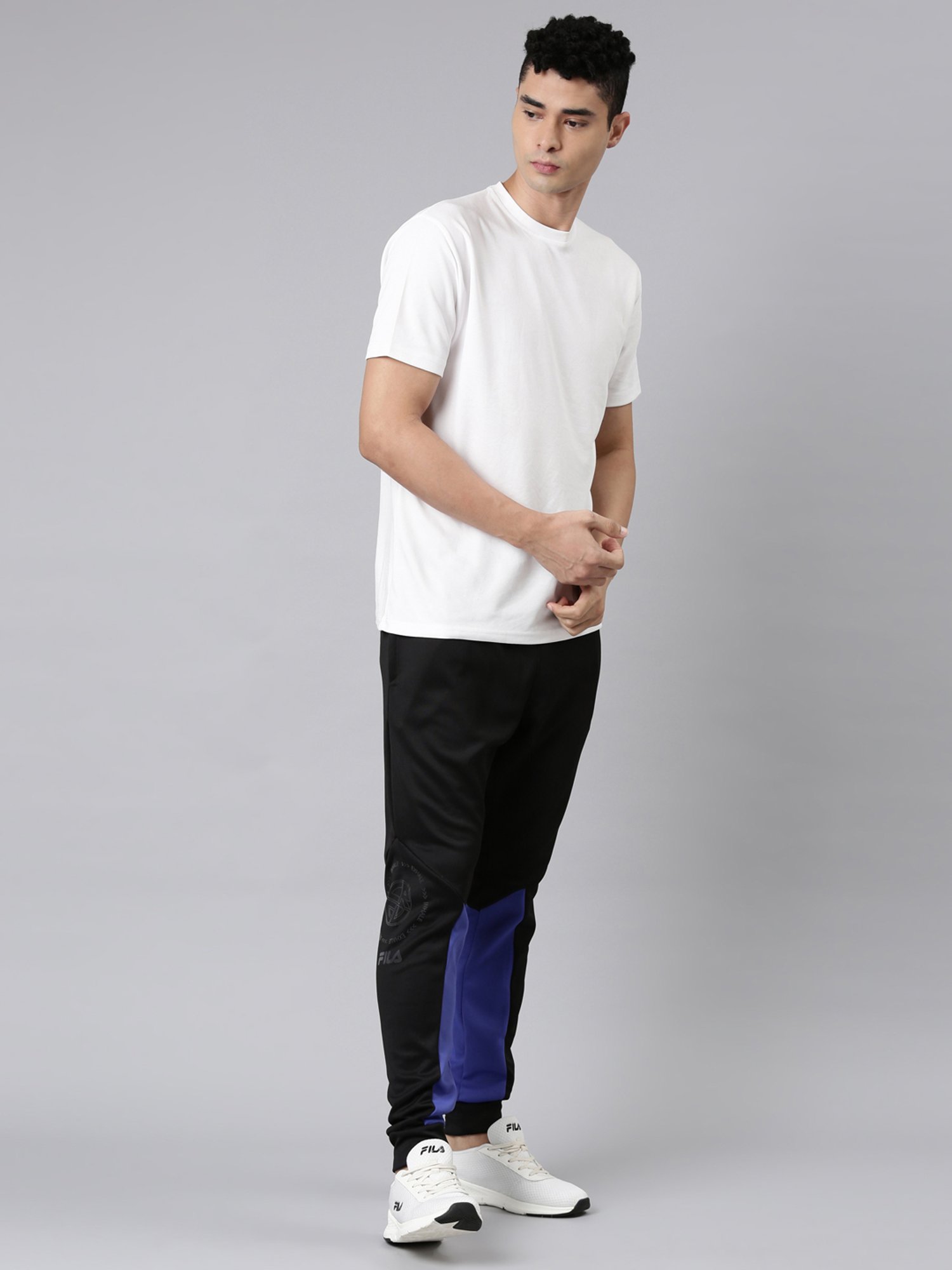 Buy Fila Black Regular Fit Joggers for Men's Online @ Tata CLiQ