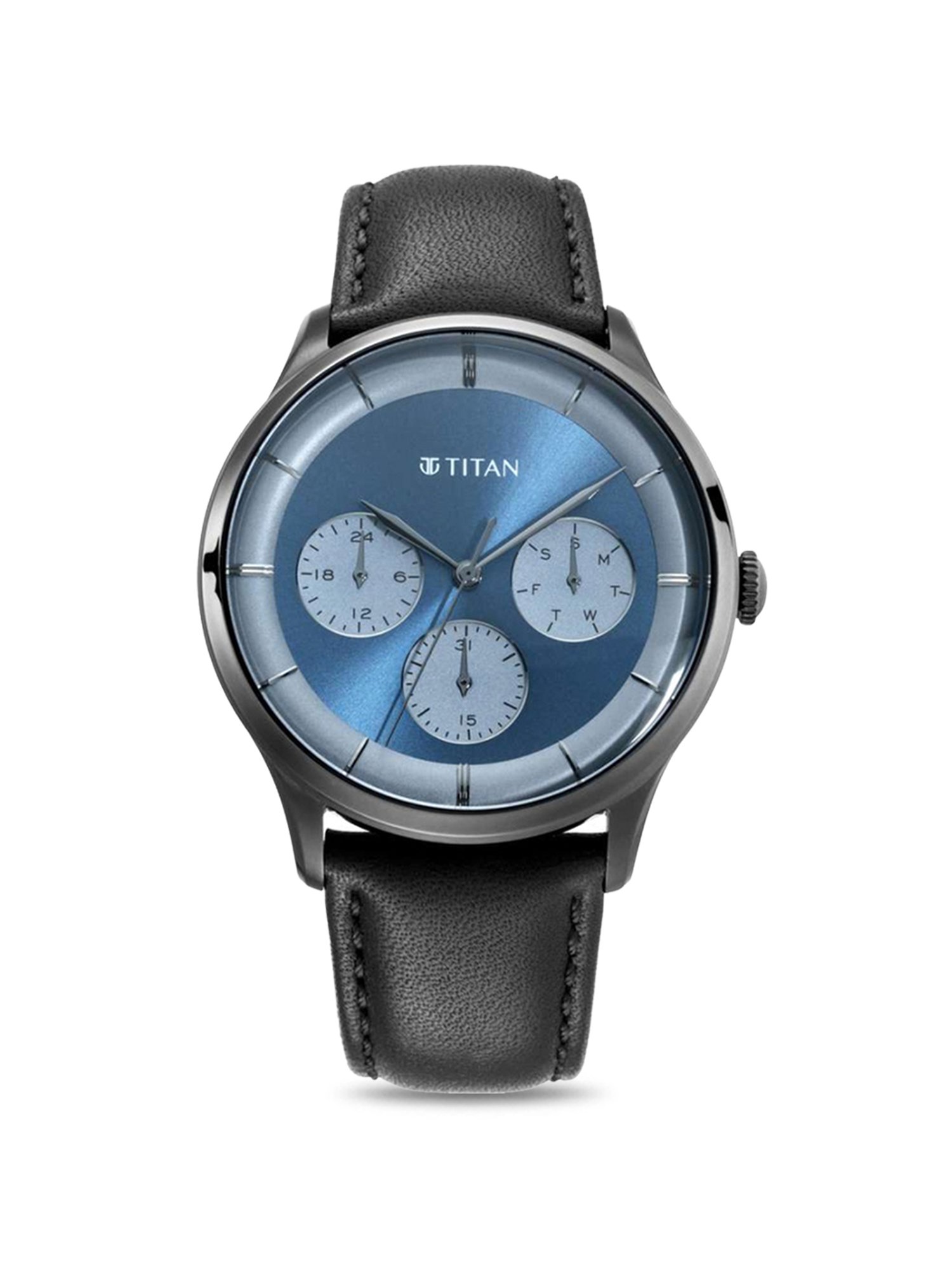 Buy Online Titan Avant Garde Quartz Multifunction Silver Dial