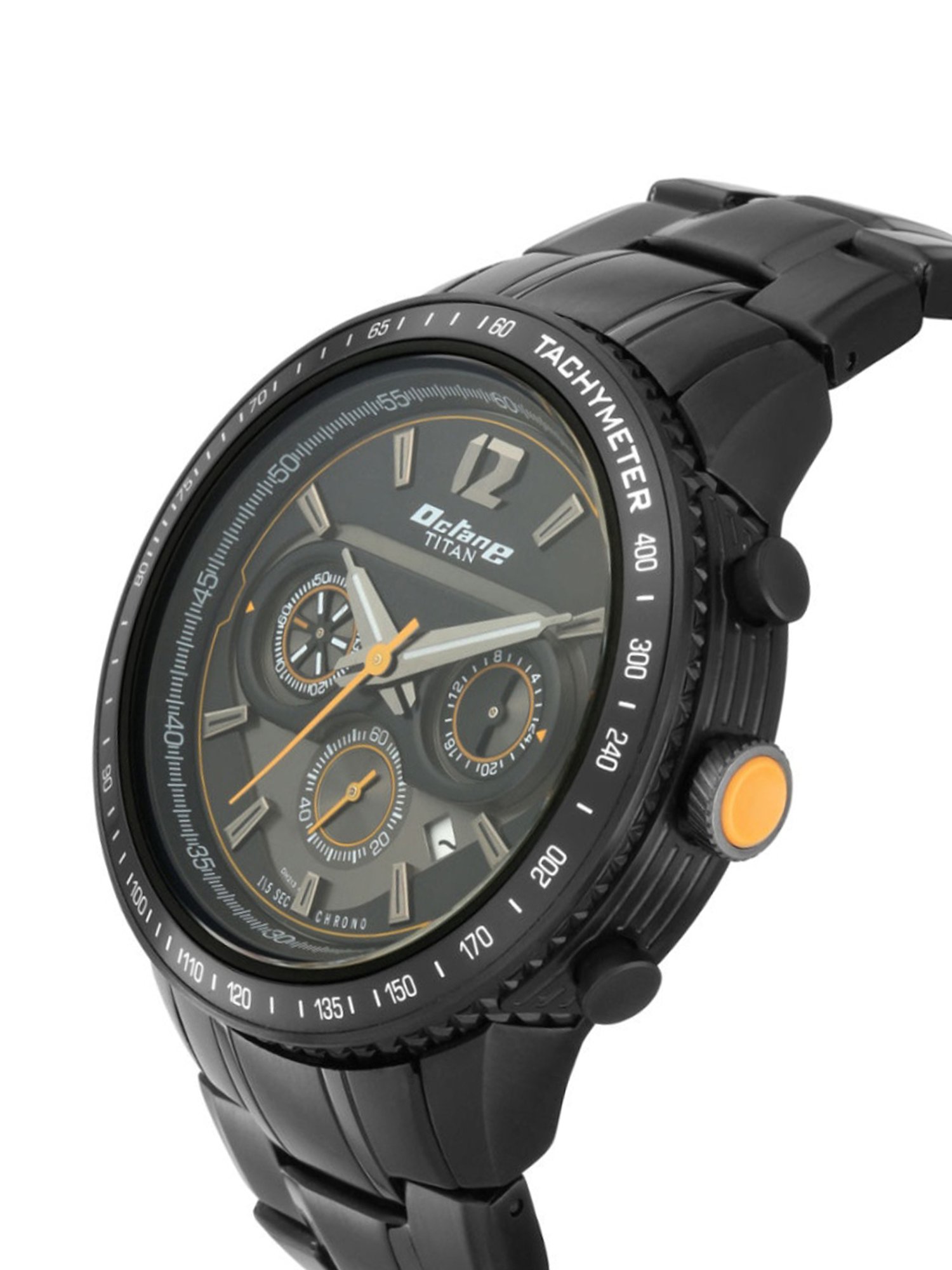 Octane black sale chronograph watch