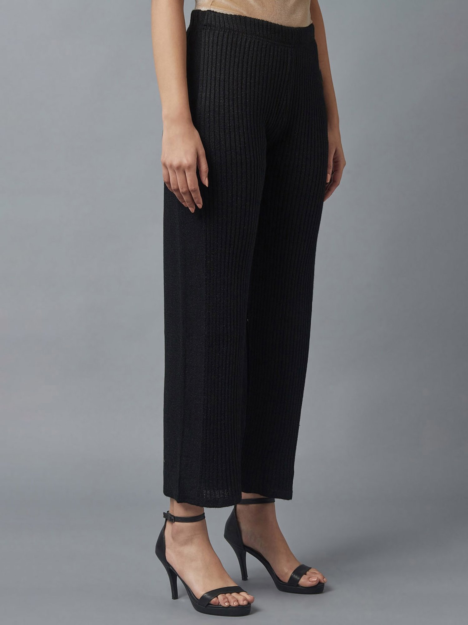 Buy online Women Solids Calf Length Trousers from bottom wear for Women by  Aurelia for ₹1099 at 39% off | 2024 Limeroad.com