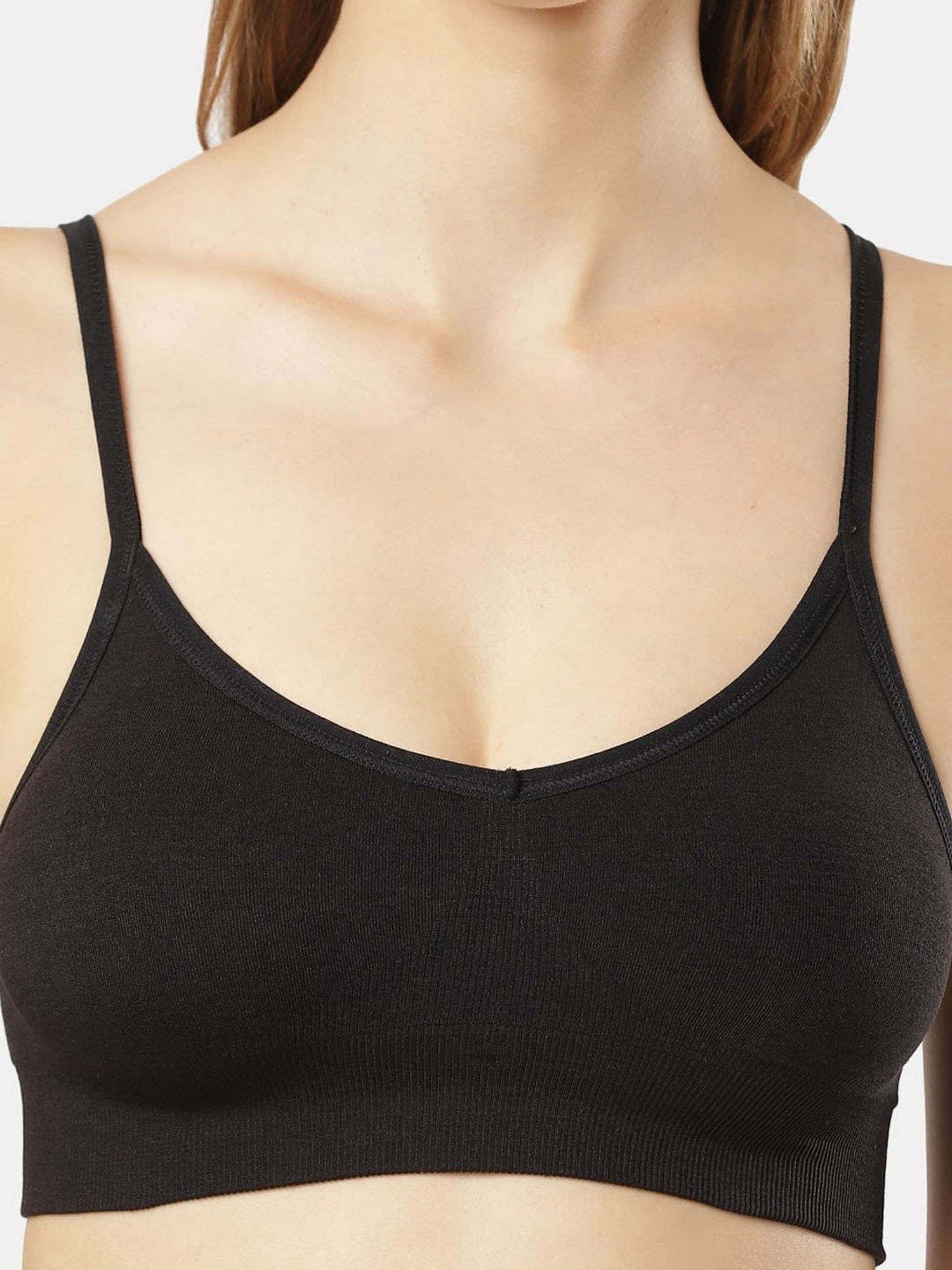 Buy Jockey Fe74 Black Seamfree Non Padded Full Coverage Cross Back Bra for  Women Online @ Tata CLiQ