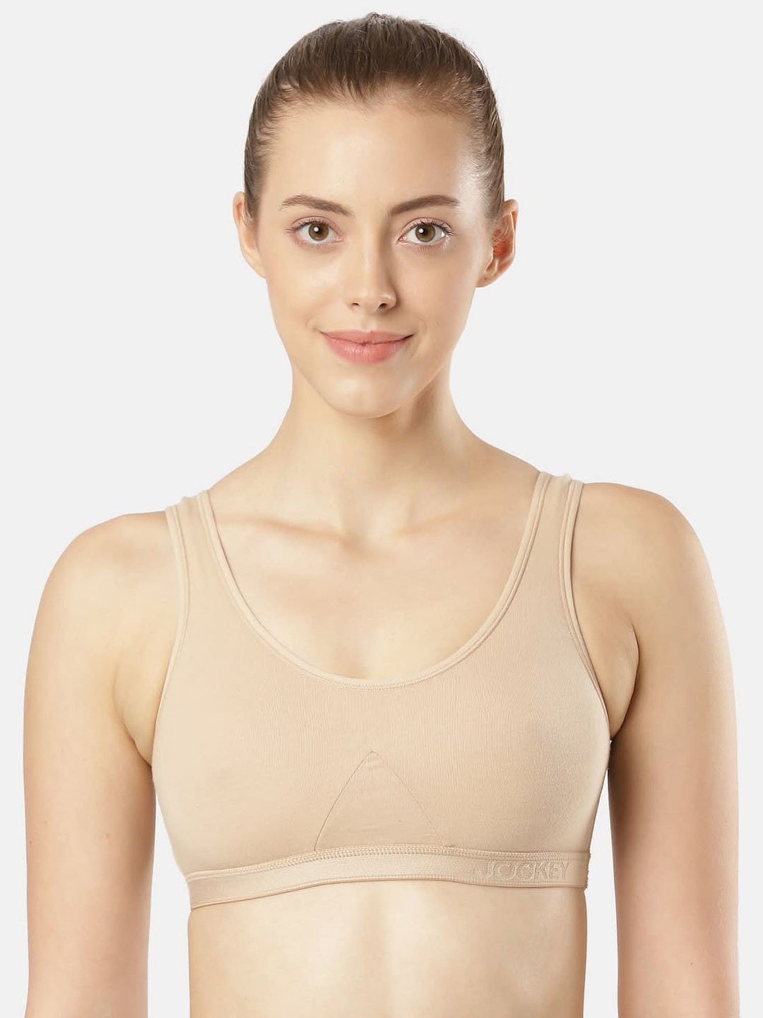 Jockey Women's Padded Cotton Elastane Stretch Full Coverage Multiway  Styling T-Shirt Bra – Online Shopping site in India