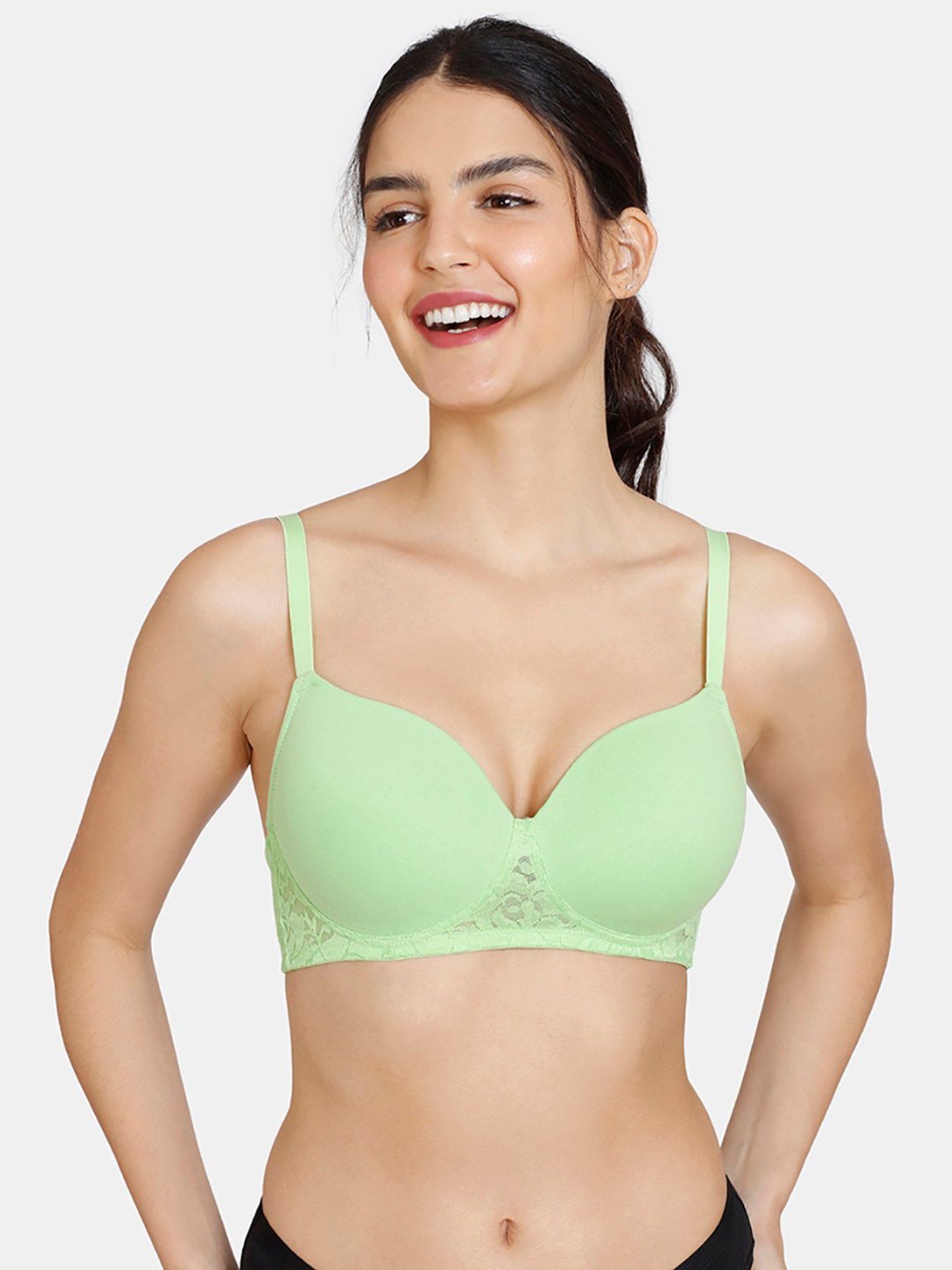 Buy Zivame Green Wireless Non Padded Full Coverage Bra for Women Online @  Tata CLiQ