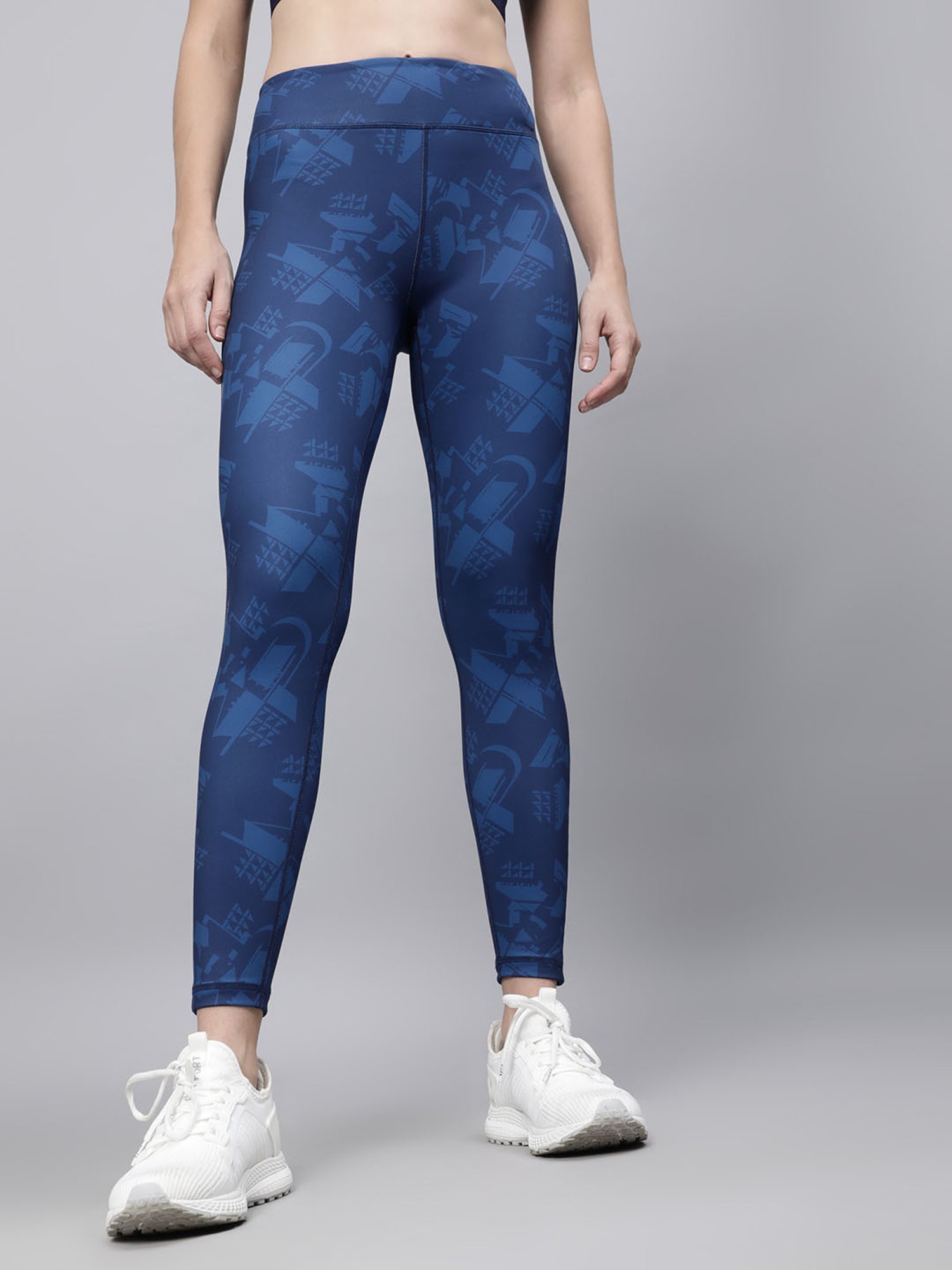 Buy Cultsport Knockout Urban Coded Navy Printed Compression Tights for Women  Online @ Tata CLiQ