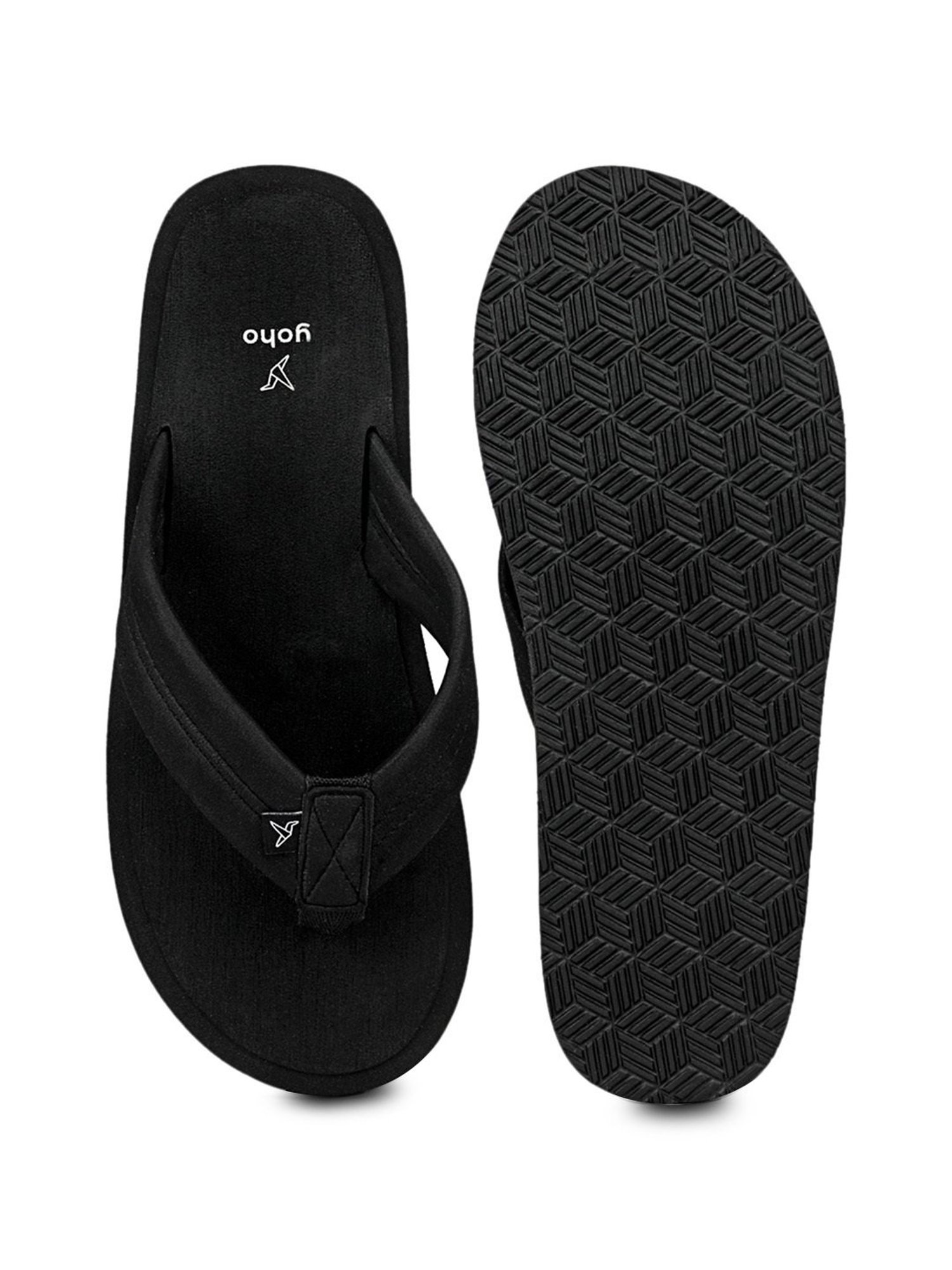 Buy Yoho Women s Bubbles Black Flip Flops for Women at Best Price