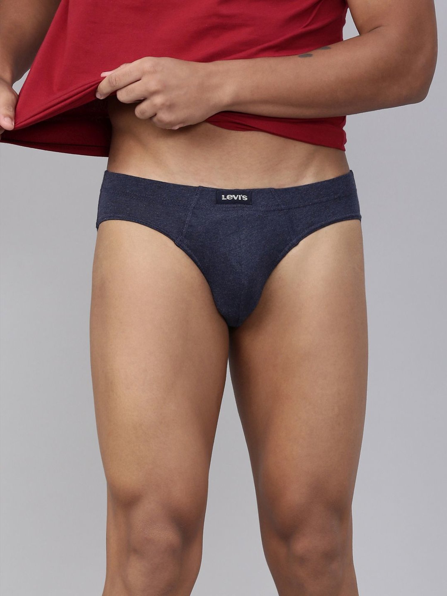 Buy Levi's Multi Cotton Regular Fit Briefs - Pack Of 3 for Mens