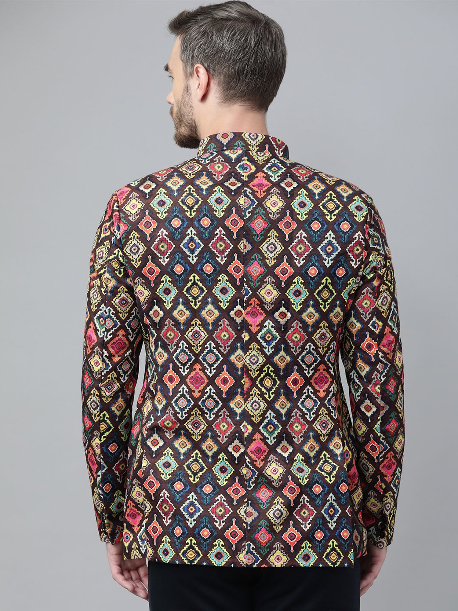 Buy Hangup Multicolor Regular Fit Printed Blazer for Men Online