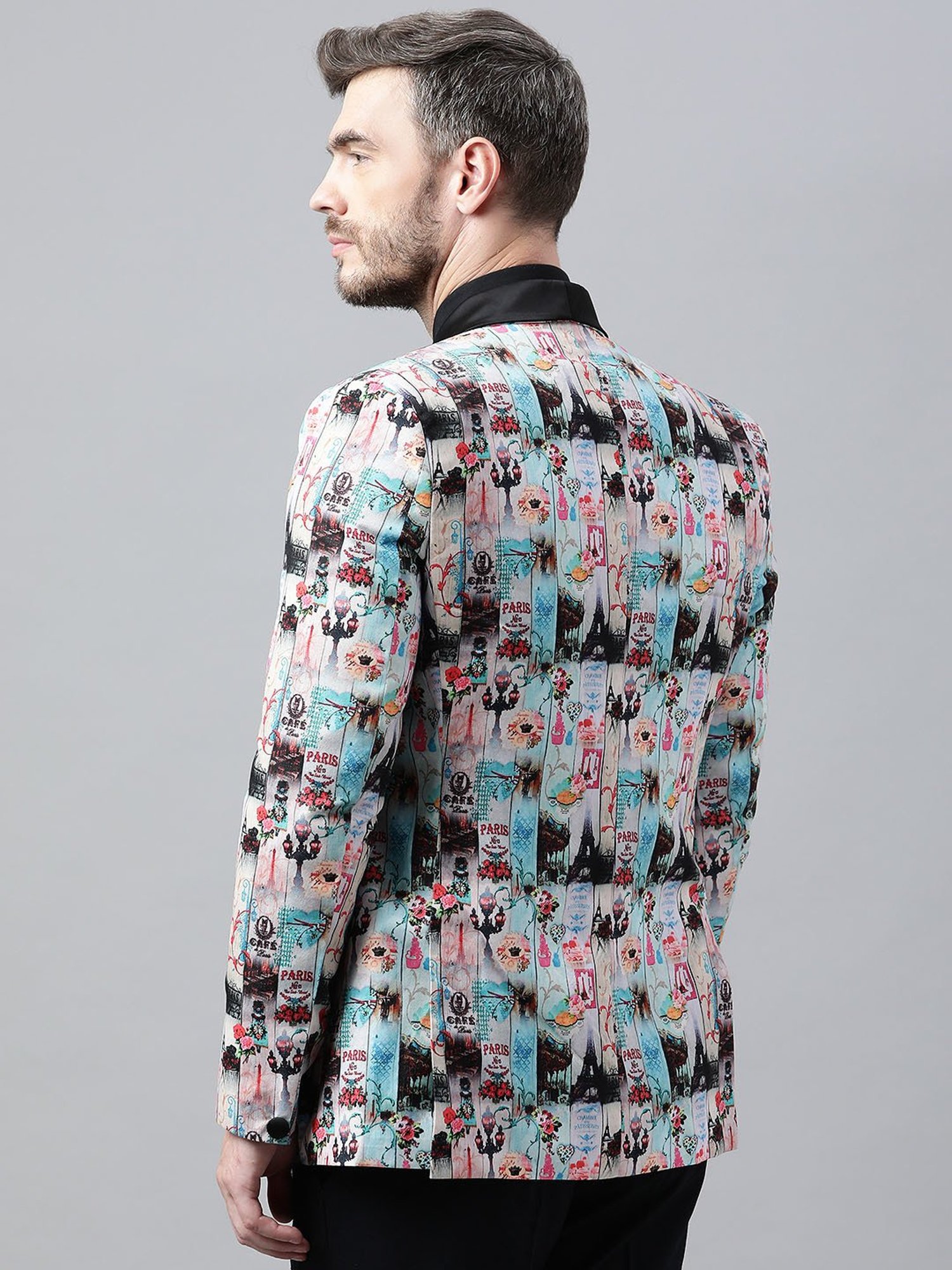 Buy Hang Up Multicolor Regular Fit Printed Blazer for Mens Online