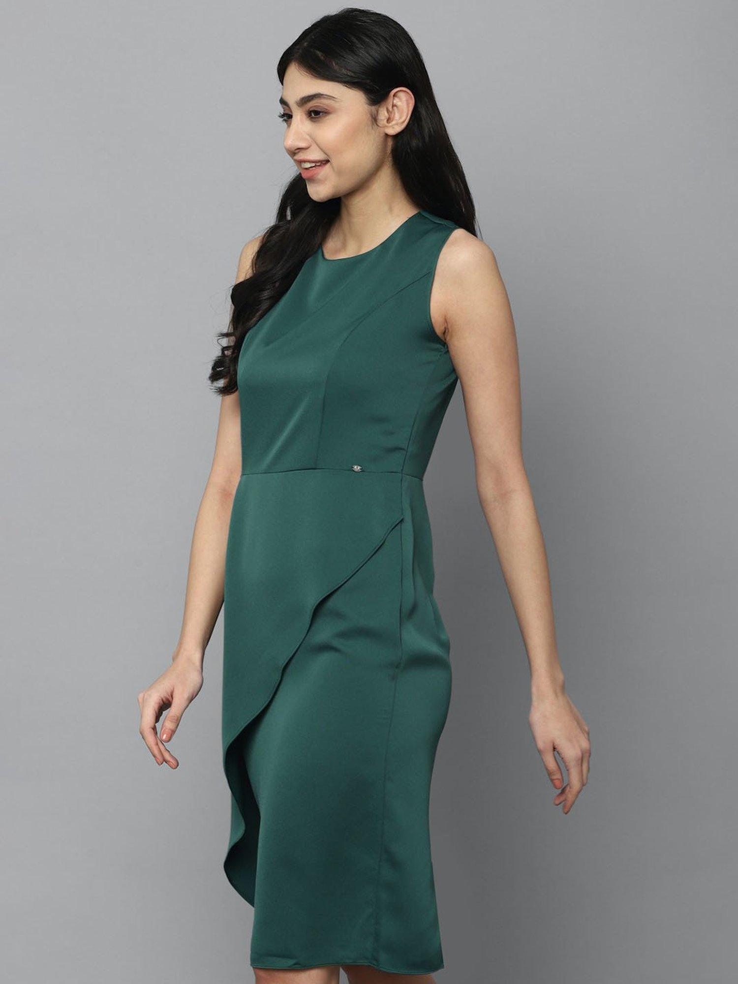Buy Allen Solly Peach Self Print Dress for Women Online @ Tata CLiQ