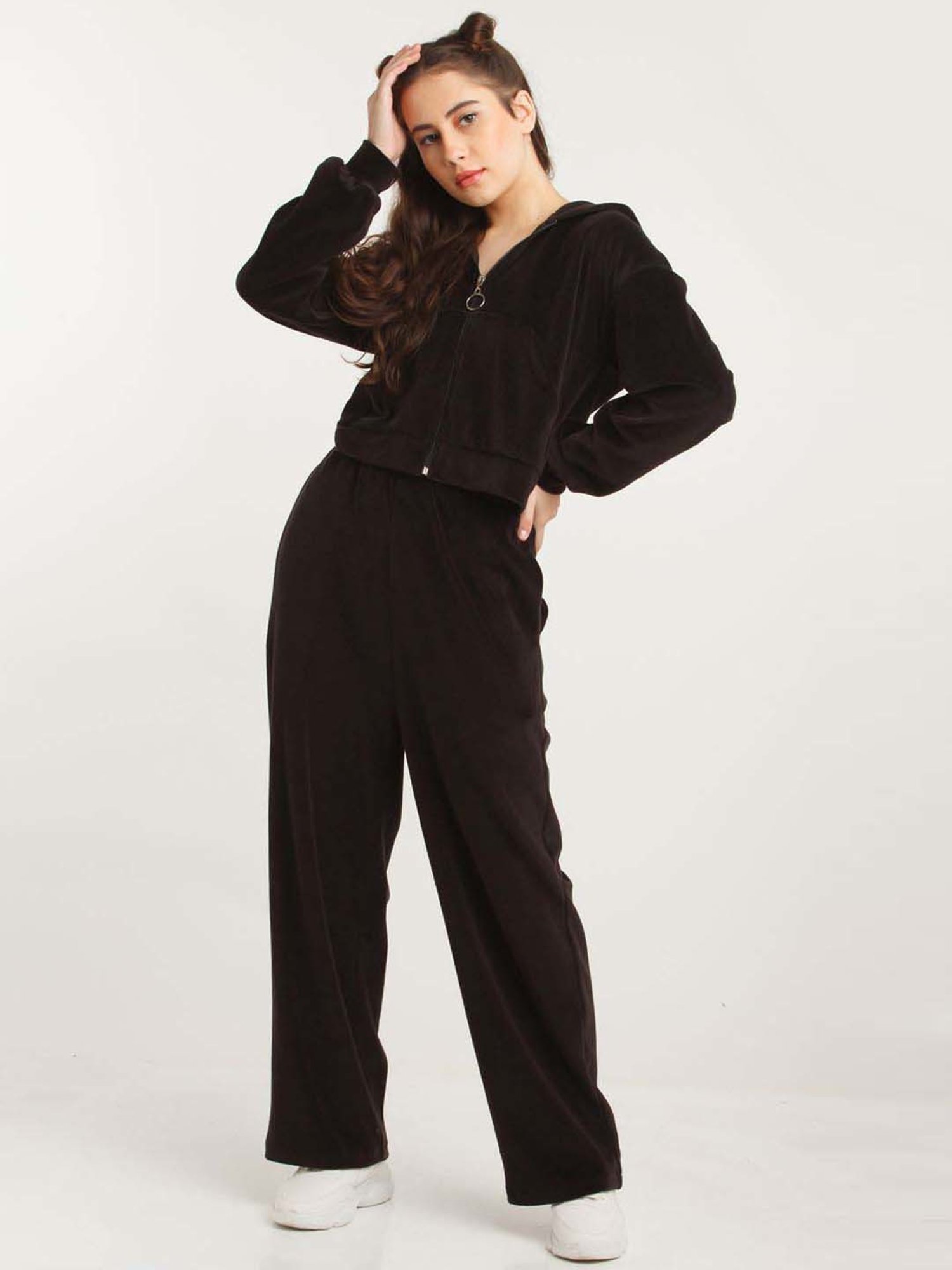 Buy zink Z Black High Rise Pants for Women Online @ Tata CLiQ