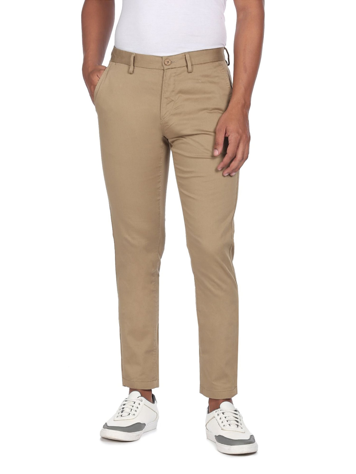 Buy US Polo Assn White Regular Fit Trousers for Men Online  Tata CLiQ