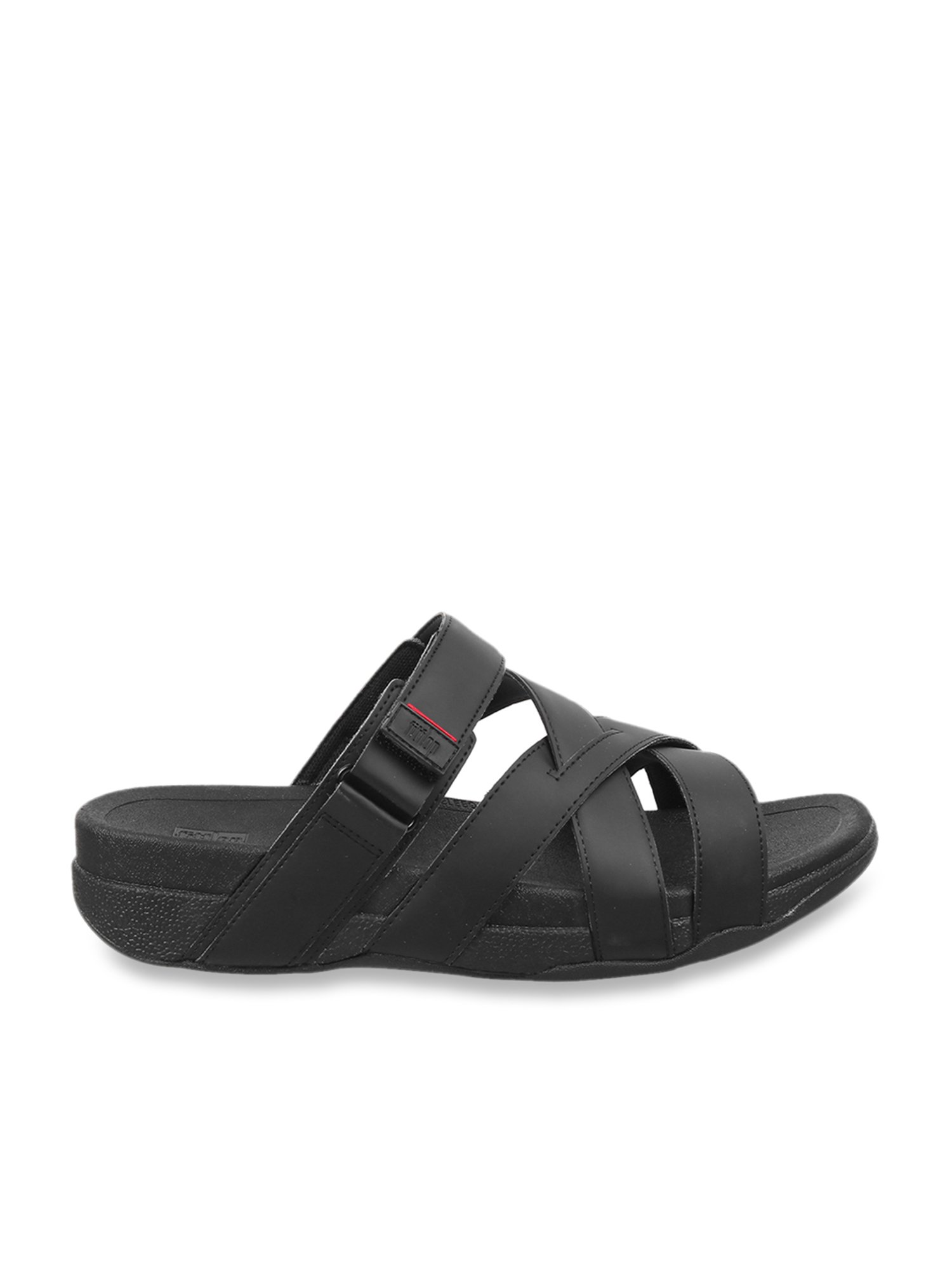 Buy FitFlop Men s Black Cross Strap Sandals for Men at Best Price