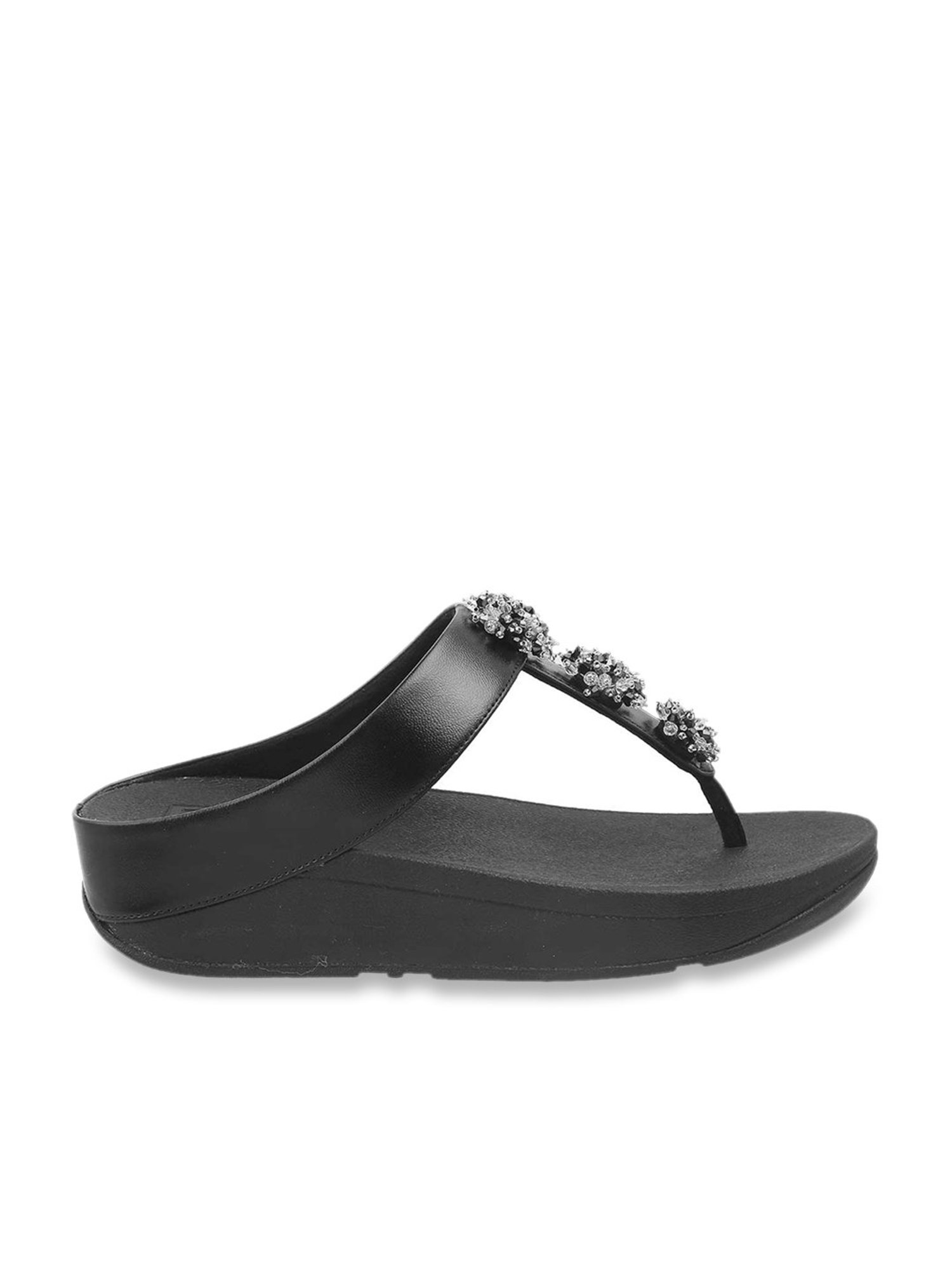 Buy FitFlop Women s Black Thong Wedges for Women at Best Price