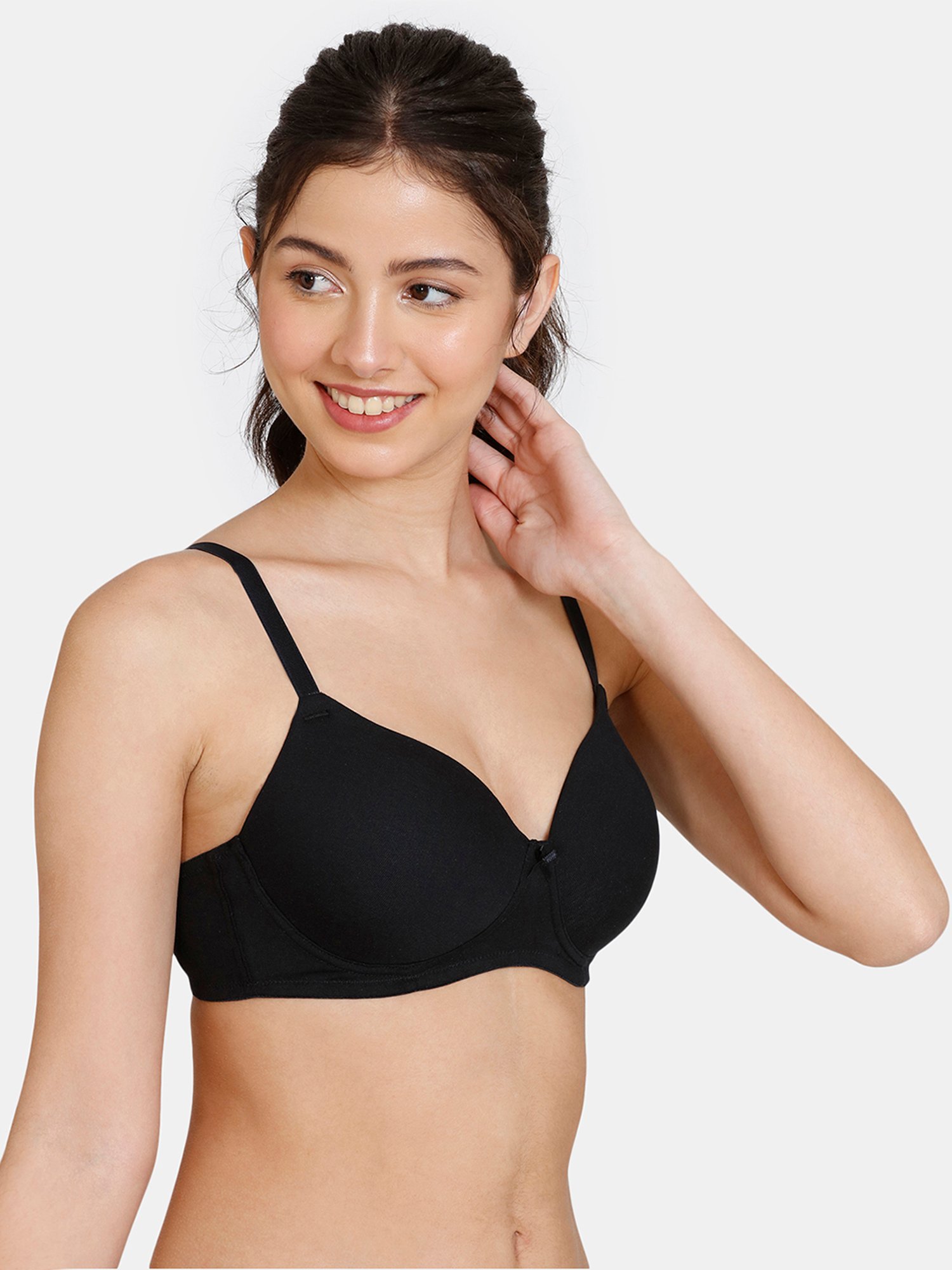 Buy Zivame Black Half Coverage Wireless Bra for Women's Online @ Tata CLiQ