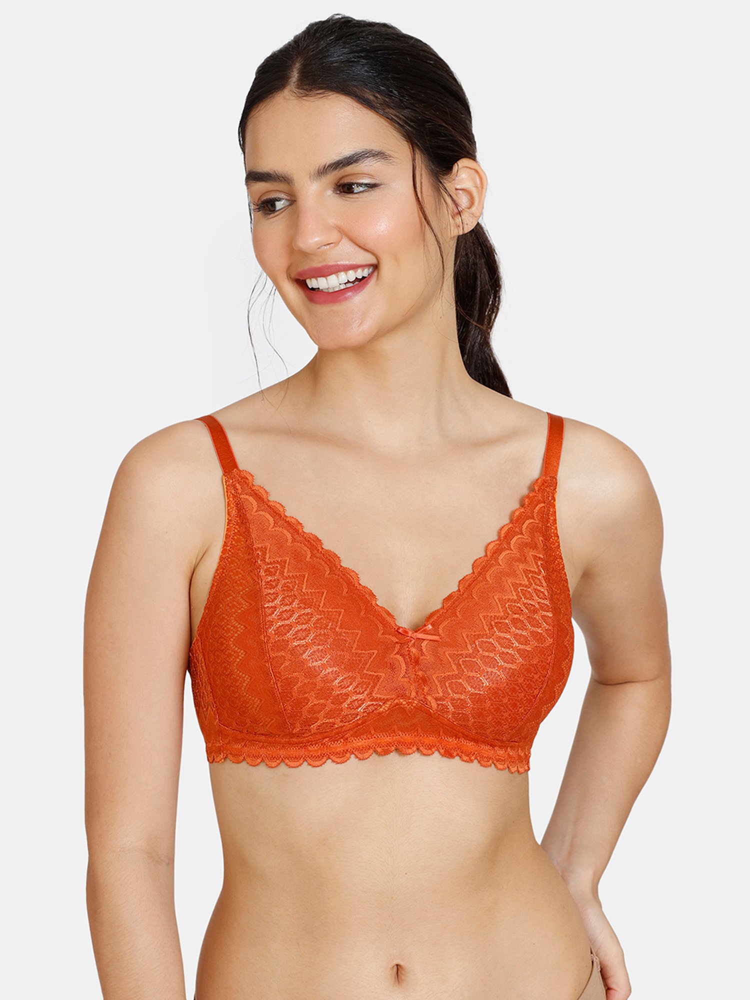 Buy Zivame Orange Half Coverage Double Layered T-Shirt Bra for Women's  Online @ Tata CLiQ