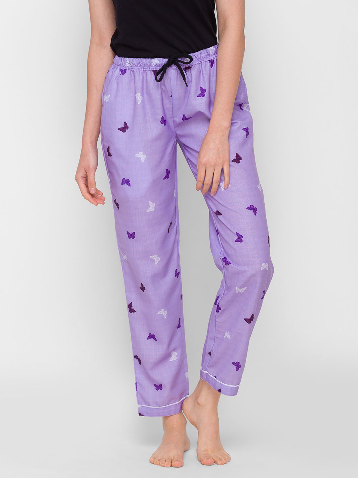 Buy FashionRack Purple Animal Print Pyjamas with Pocket for Women Online @ Tata  CLiQ