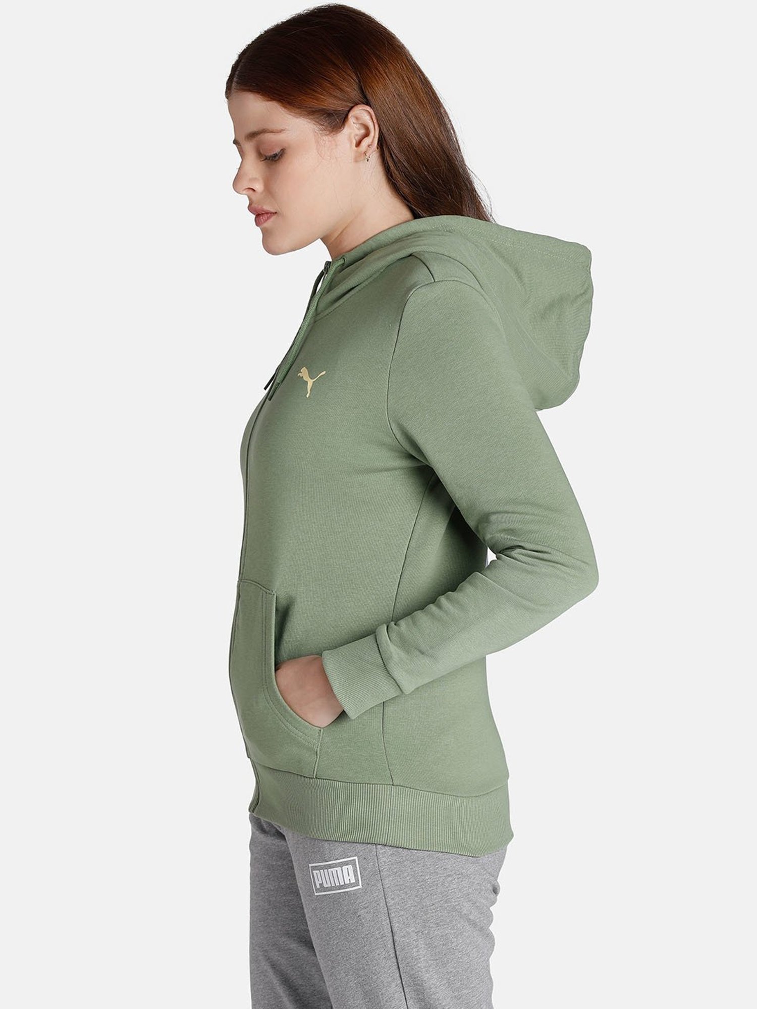 Buy Olive Green Sweatshirt & Hoodies for Men by Puma Online | Ajio.com