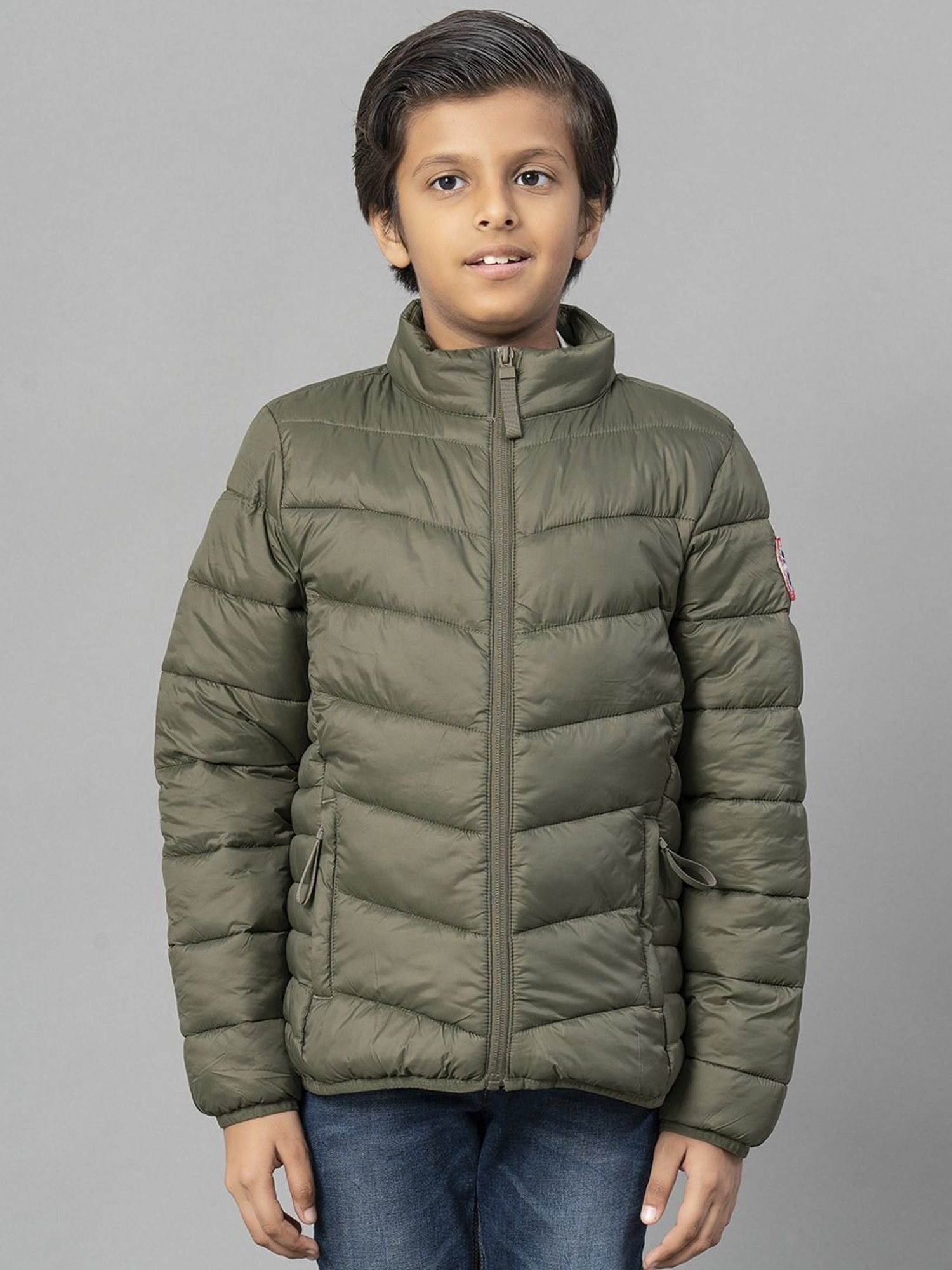 Buy Woolrich Little Boys' Army Jacket, Green, 4T at Amazon.in