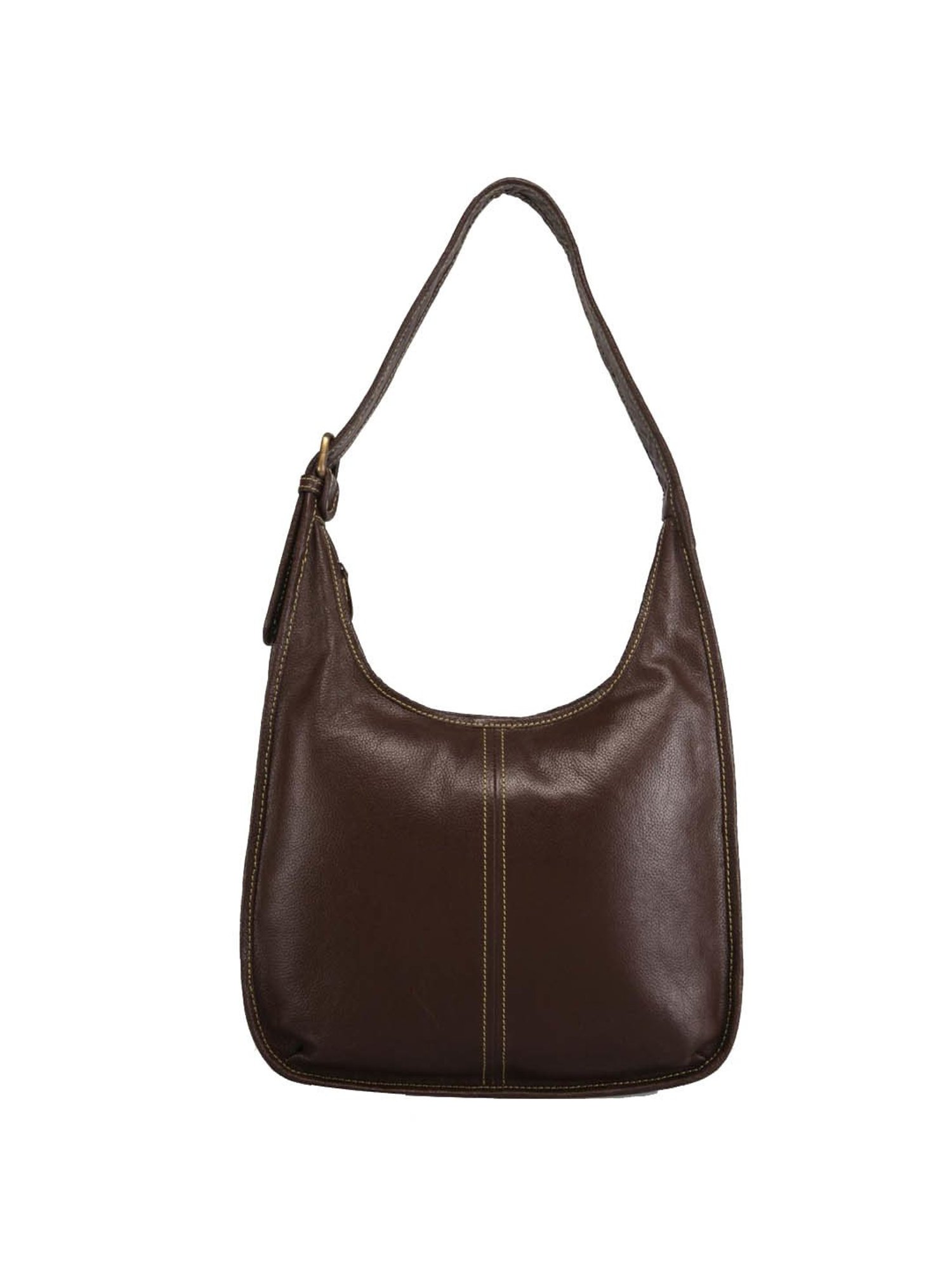 Buy Genwayne Brown Solid Large Hobo Shoulder Bag Online At Best