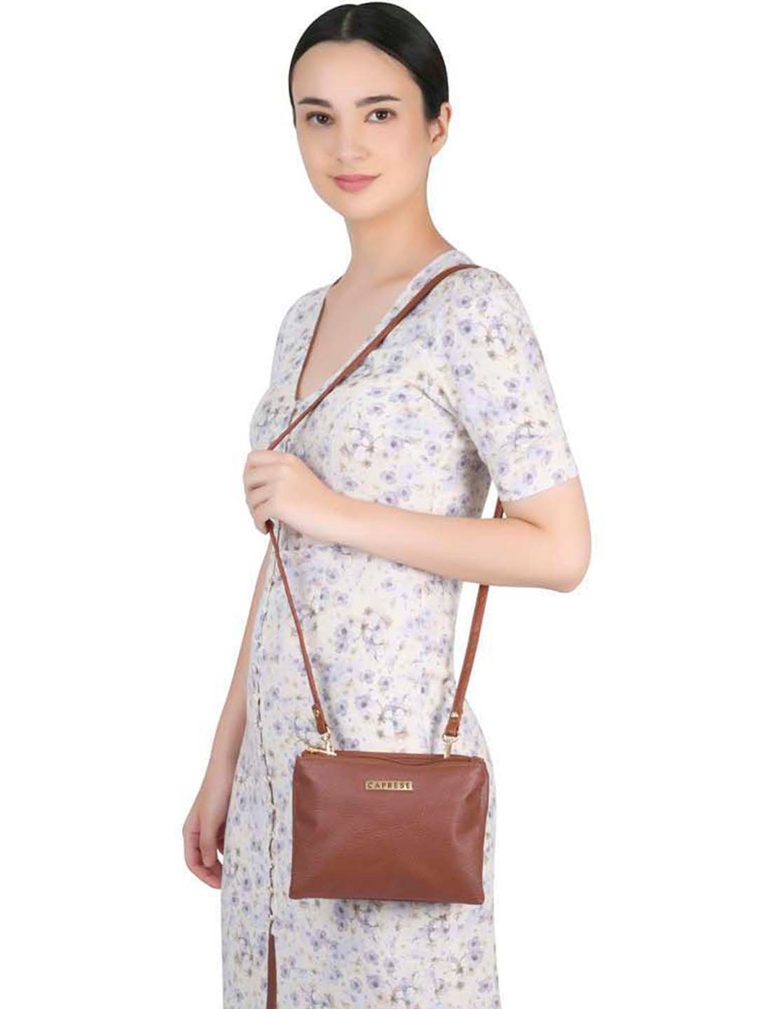 Buy Caprese Brown Sling Bag at Best Prices in India - Snapdeal