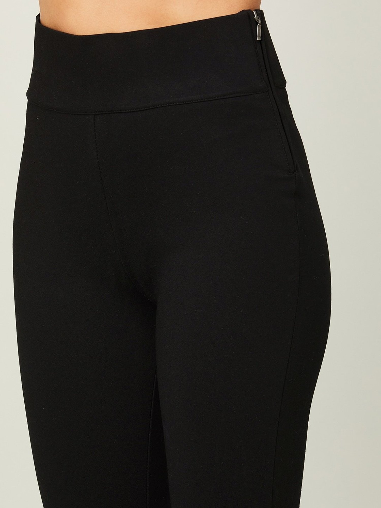 Buy CODE by Lifestyle Black High Rise Pants for Women Online @ Tata CLiQ