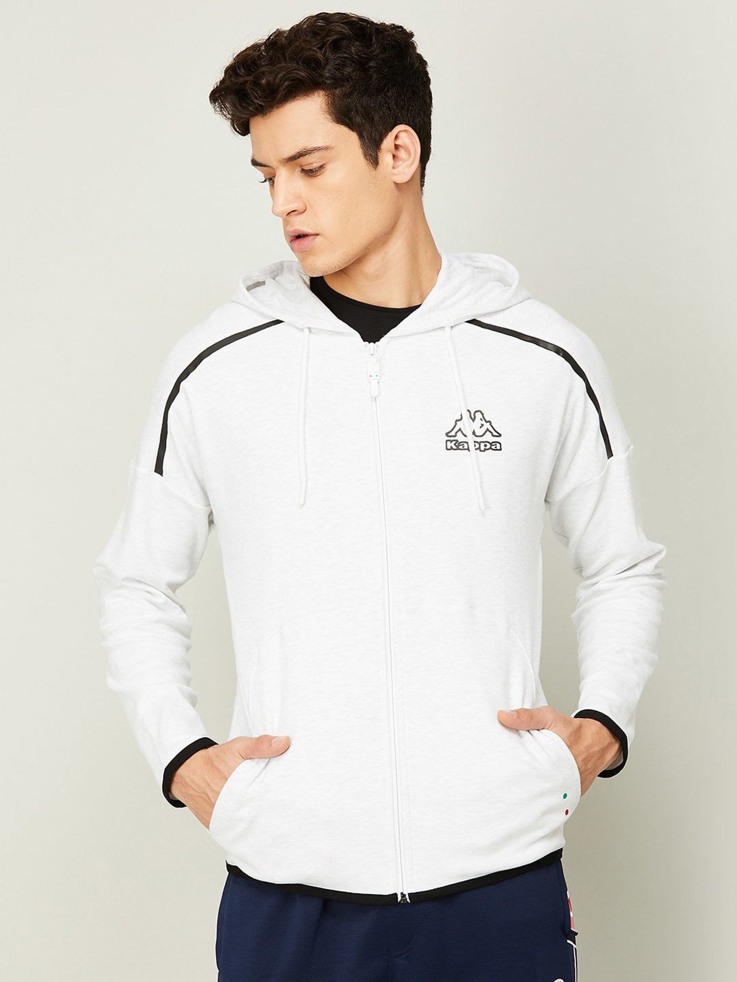 White deals kappa sweatshirt