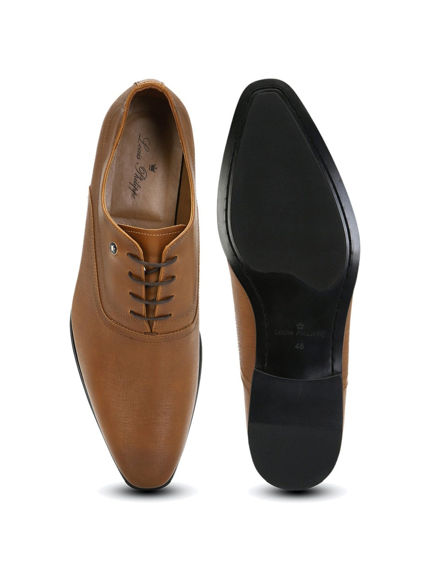 Buy Louis Philippe Oxford Formal Shoes For Men ( BROWN ) Online at Low  Prices in India 